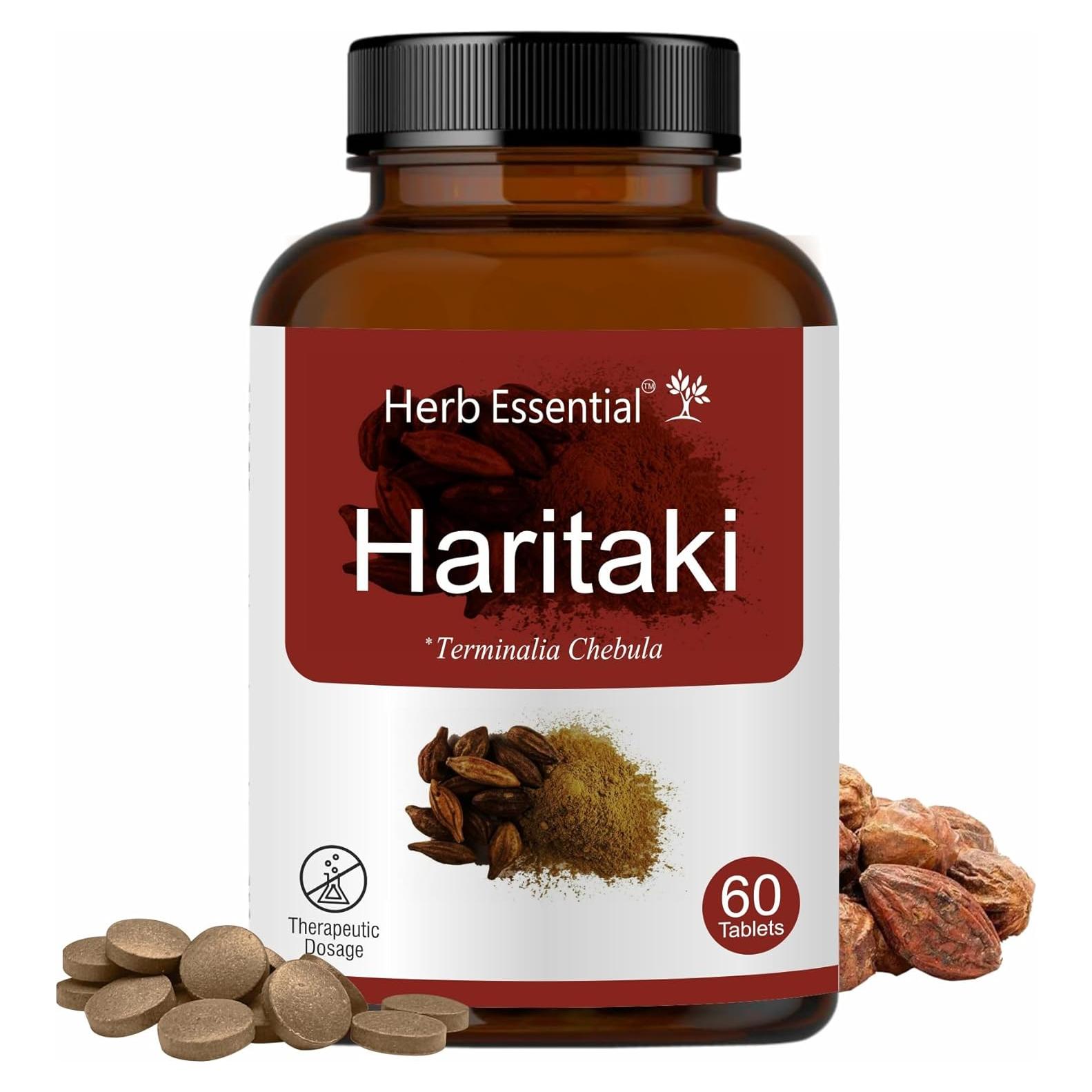 Haritaki Esencial Orgánico 500mg - Suplemento Vegano 60 Tabletas