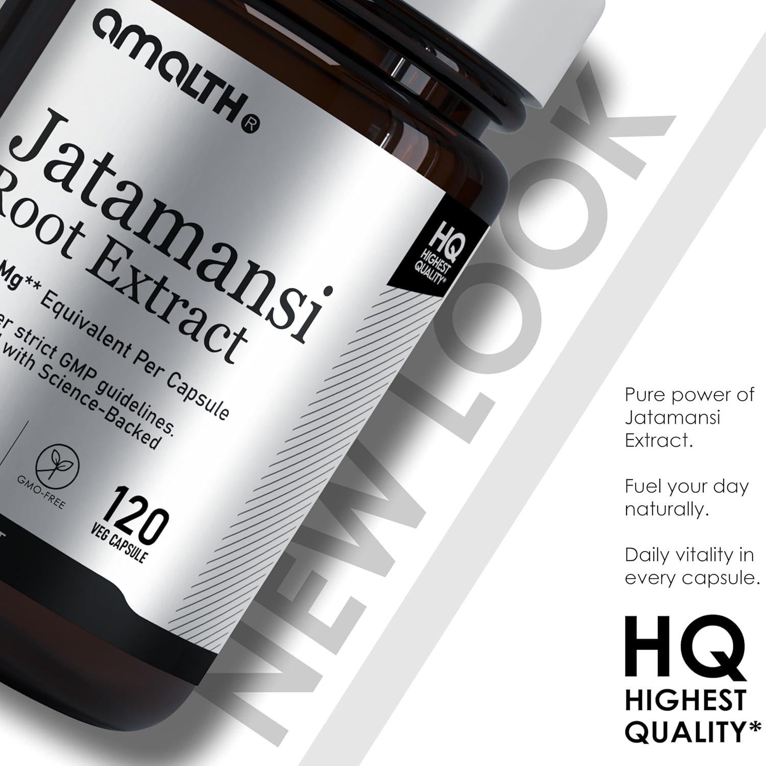 Cápsulas Veganas de Jatamansi Amalth - 120 Unidades - Extracto Natural