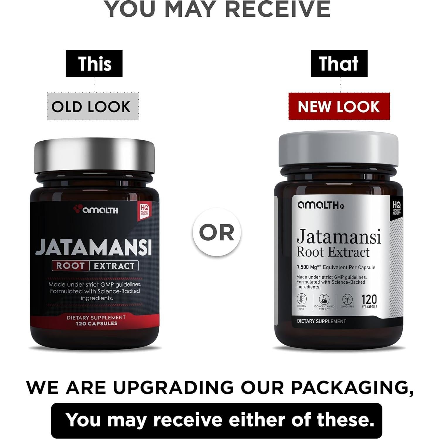 Cápsulas Veganas de Jatamansi Amalth - 120 Unidades - Extracto Natural