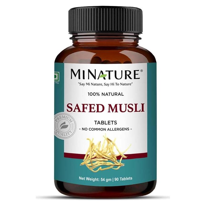 Tabletas de Musli Blanco Mi Nature 90 Tabletas 1000mg Sin Gluten