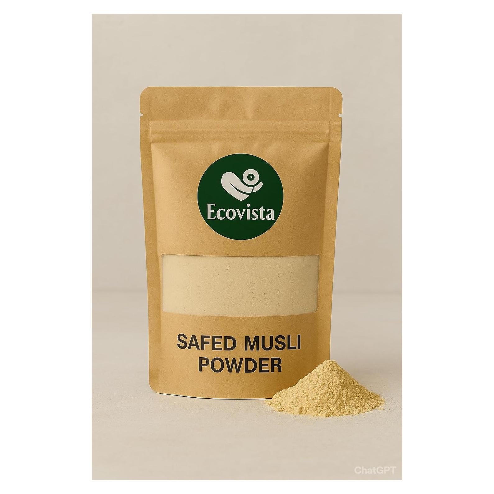Polvo de Musli Safed Ecovista 227g - Suplemento Herbal Natural