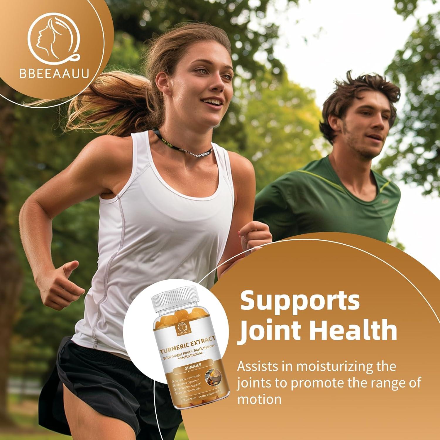 Suplemento de Cúrcuma BBEEAAUU 120 Gomitas Sabor Frambuesa