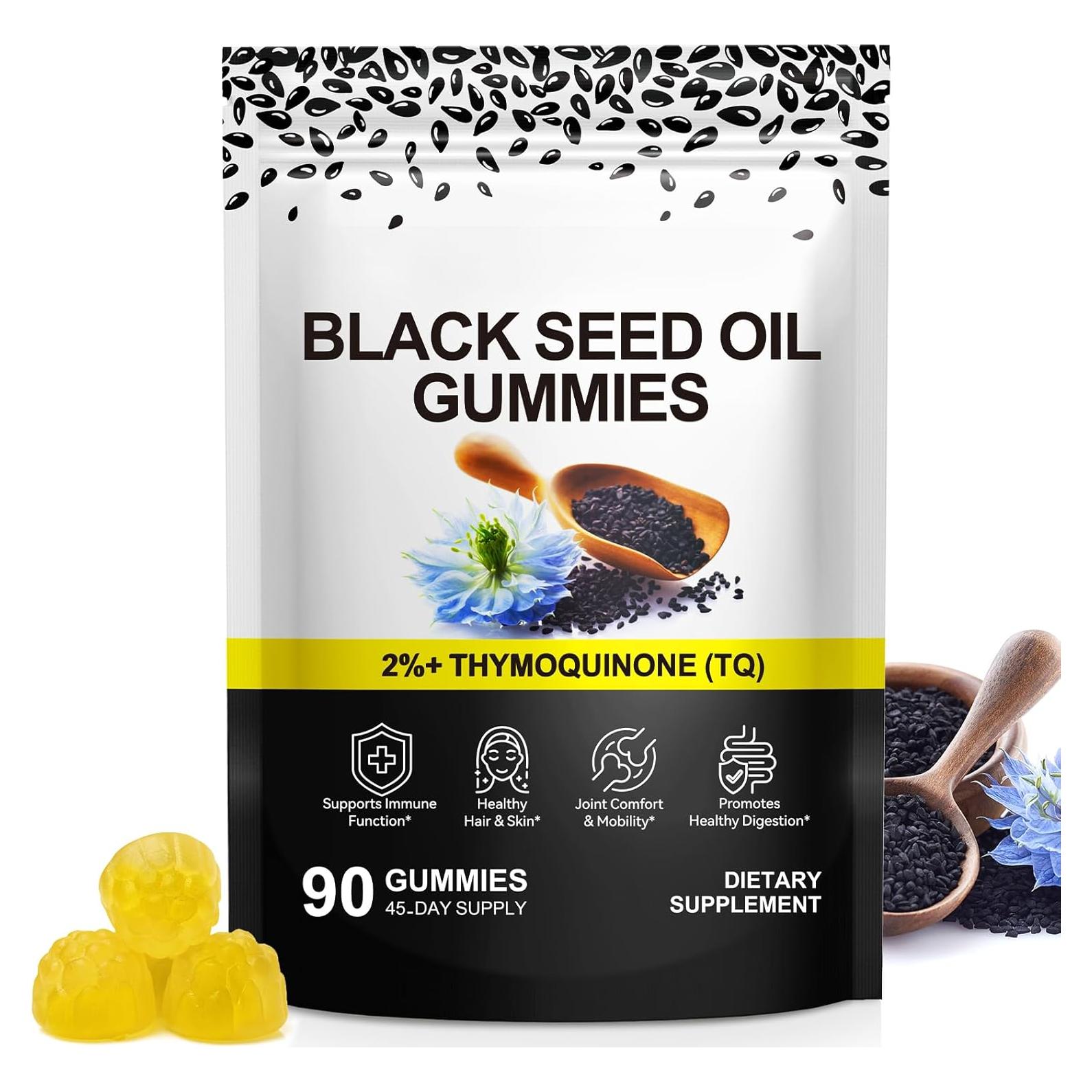 Gomitas Veganas de Aceite de Semilla Negra 500mg - 45 Días