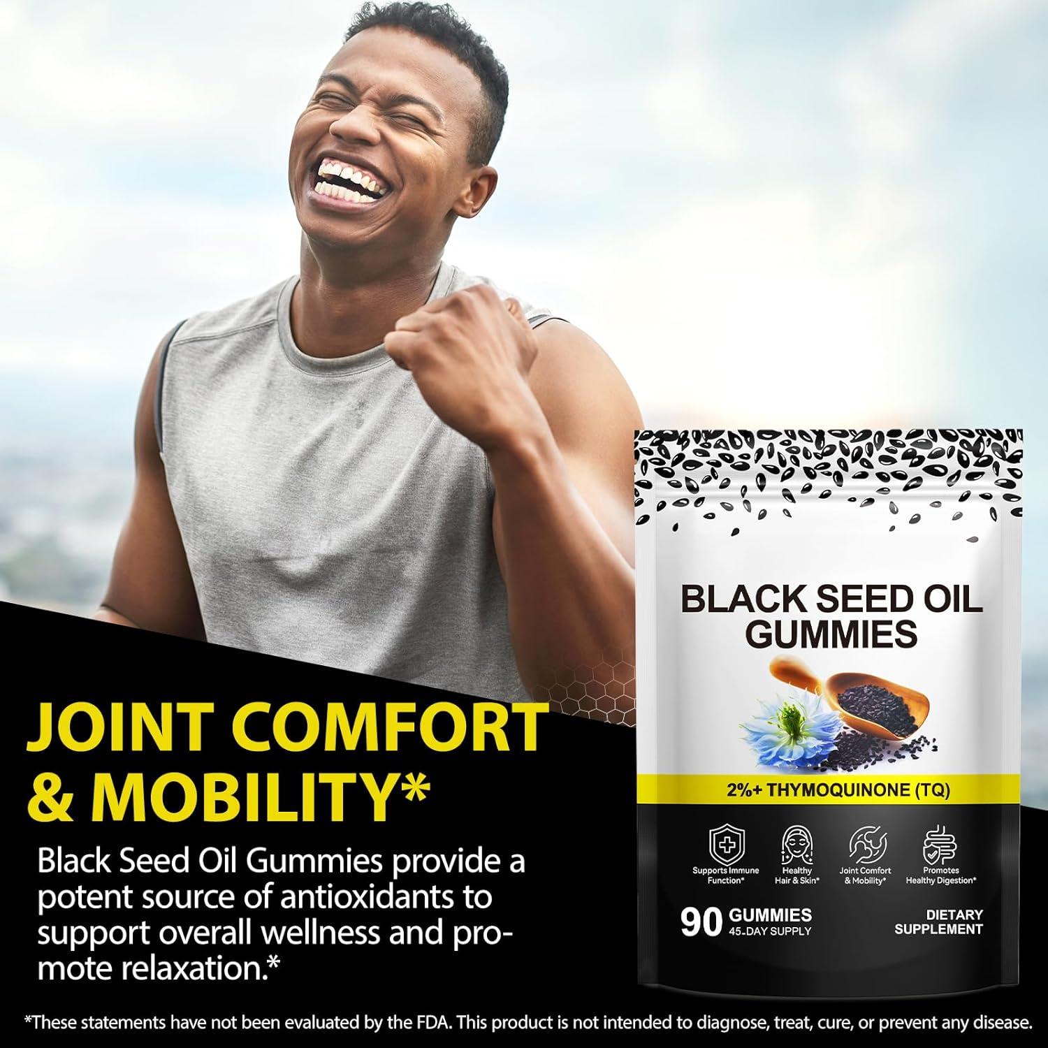 Gomitas Veganas de Aceite de Semilla Negra 500mg - 45 Días