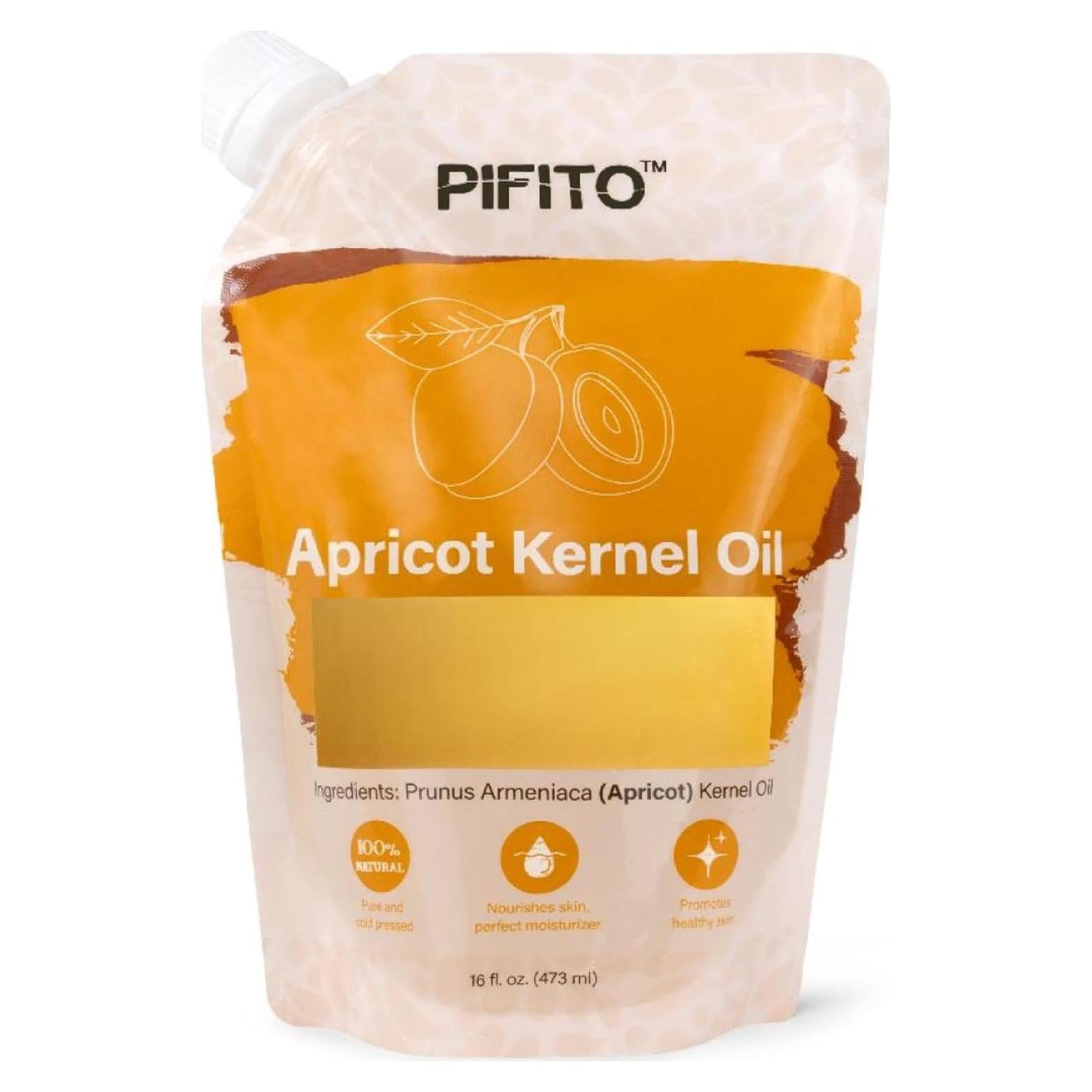 Aceite de Hueso de Albaricoque Pifito 473 ml 100% Puro Natural