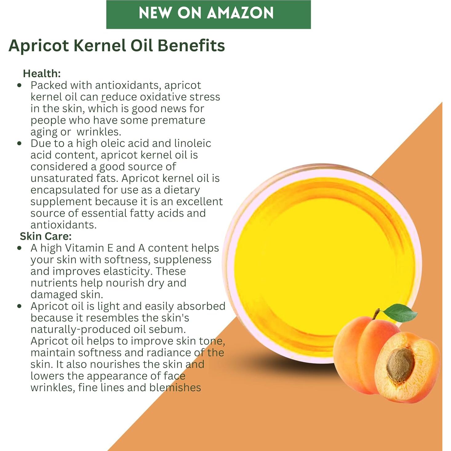 Aceite de Hueso de Albaricoque Orgánico SULU 236.6 ml Prensado en Frío