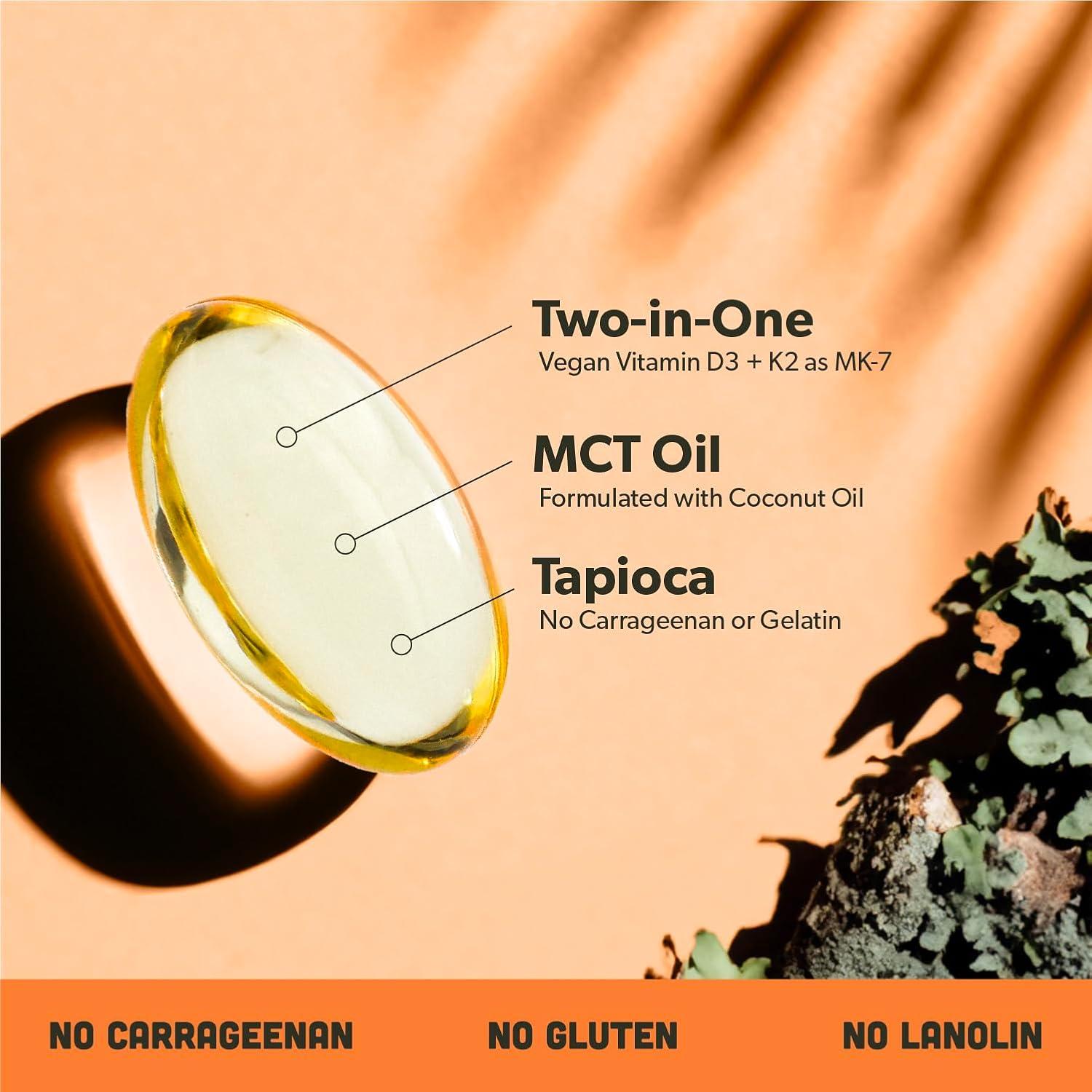 Suplemento Vegano Vitamina D3 + K2 We Are Fit - 60 Gelatinas