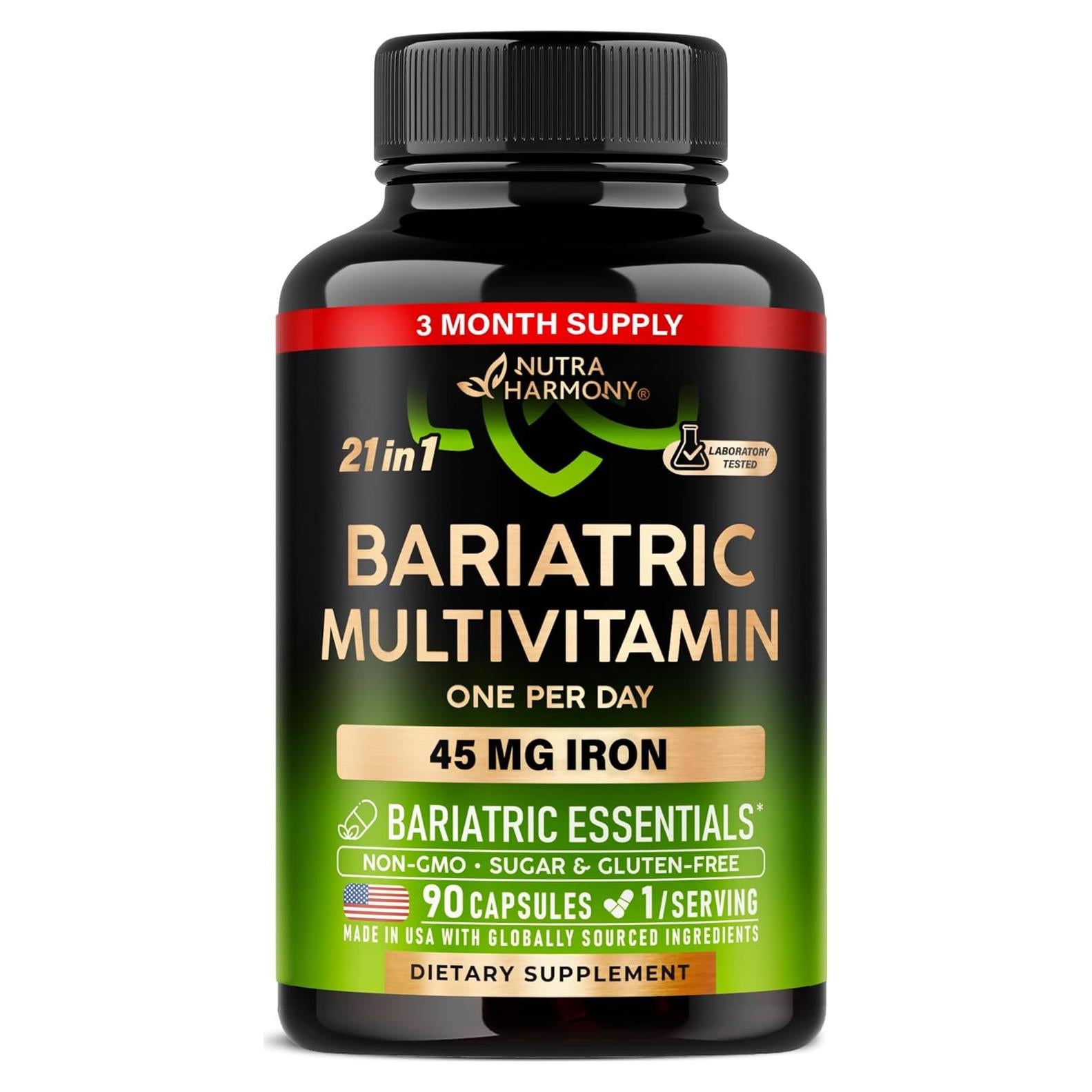 Multivitamínico Bariátrico Nutra Harmony 90 Cápsulas 21 Vitaminas