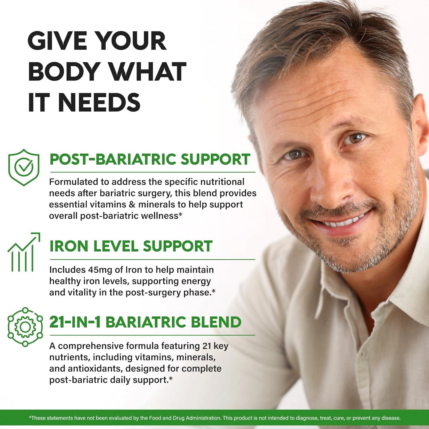 Multivitamínico Bariátrico Nutra Harmony 90 Cápsulas 21 Vitaminas