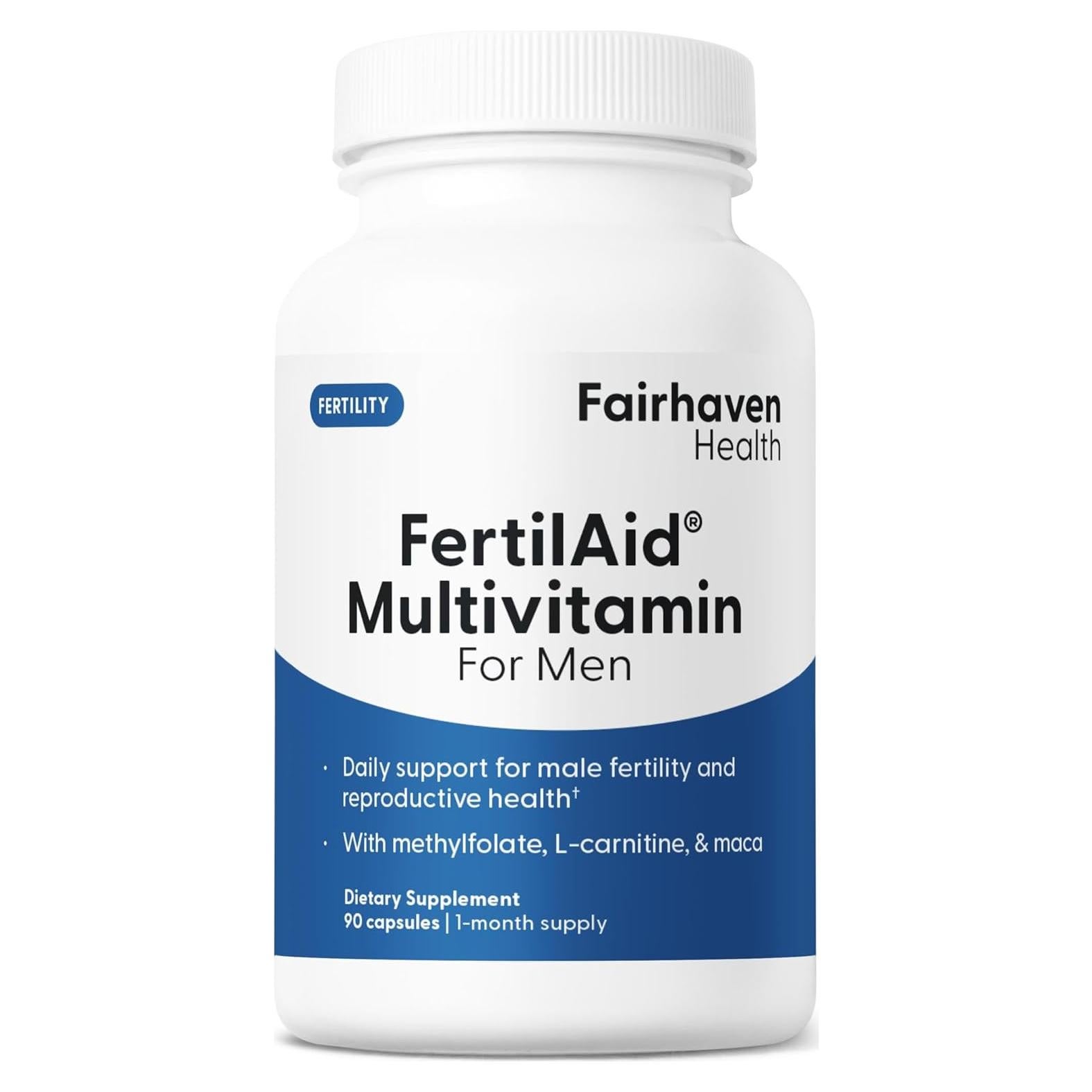 Suplemento de Fertilidad Masculina FertilAid 90 Cápsulas