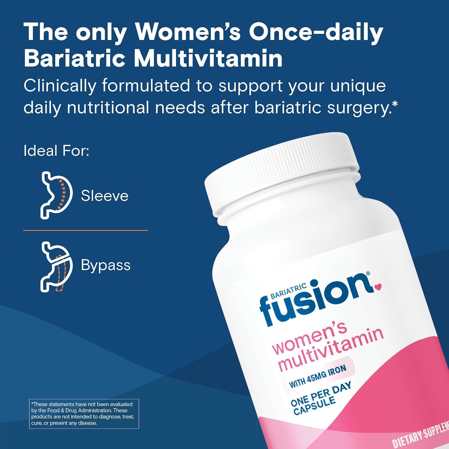 Multivitamínico Bariátrico Fusion para Mujeres con Hierro 30 Cápsulas
