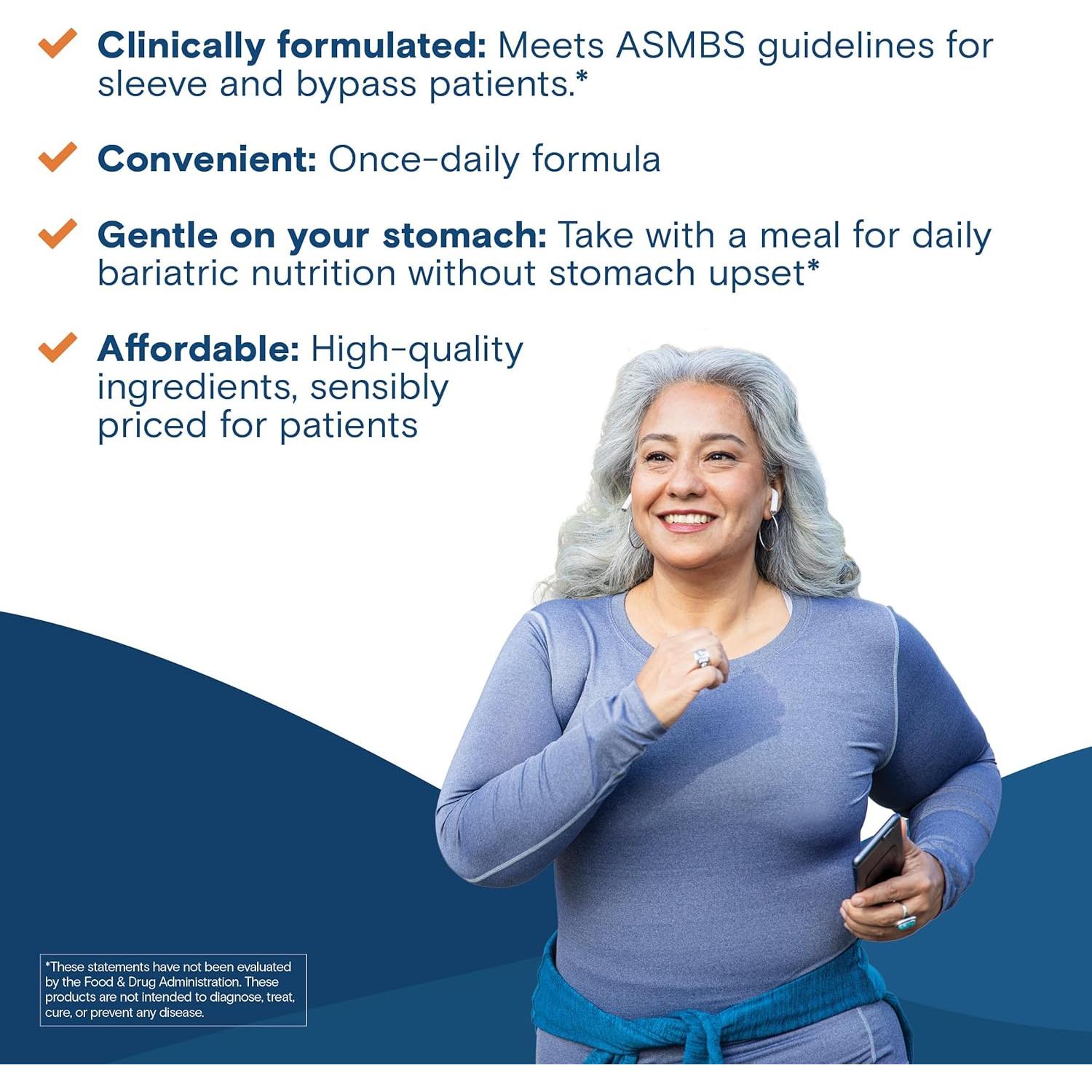 Multivitamínico Bariátrico Fusion para Mujeres con Hierro 30 Cápsulas