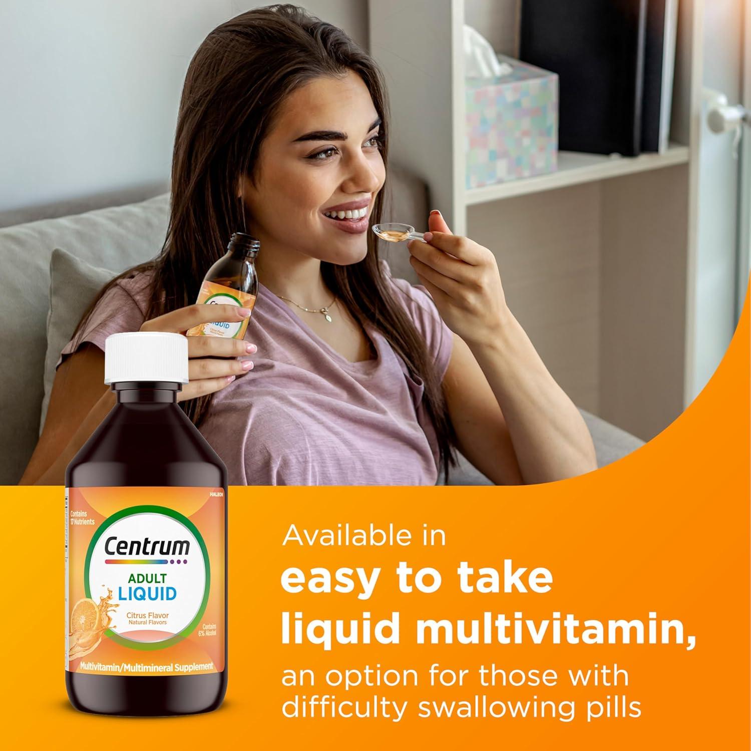 Centrum Multivitamina Líquida Adultos 236.6 ml Sabor Cítrico