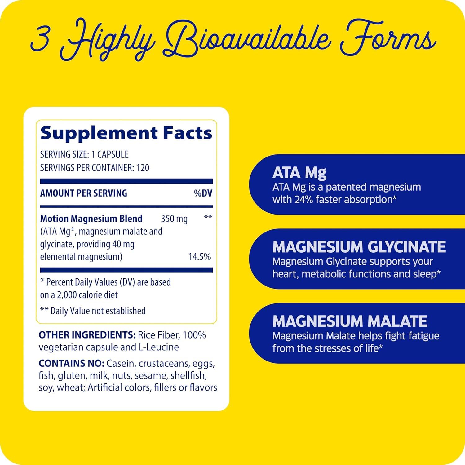 Suplemento de Magnesio Enzymedica 120 Cápsulas - Alivio Muscular