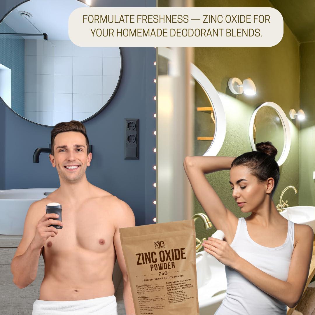 Polvo de Óxido de Zinc MB Herbals 227 g | Sin recubrimiento