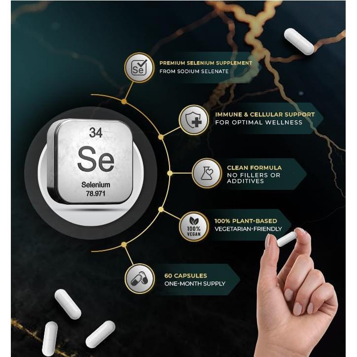 Suplemento Azafrán Dorado Selenio 200 mcg 88.5 mg - Salud General