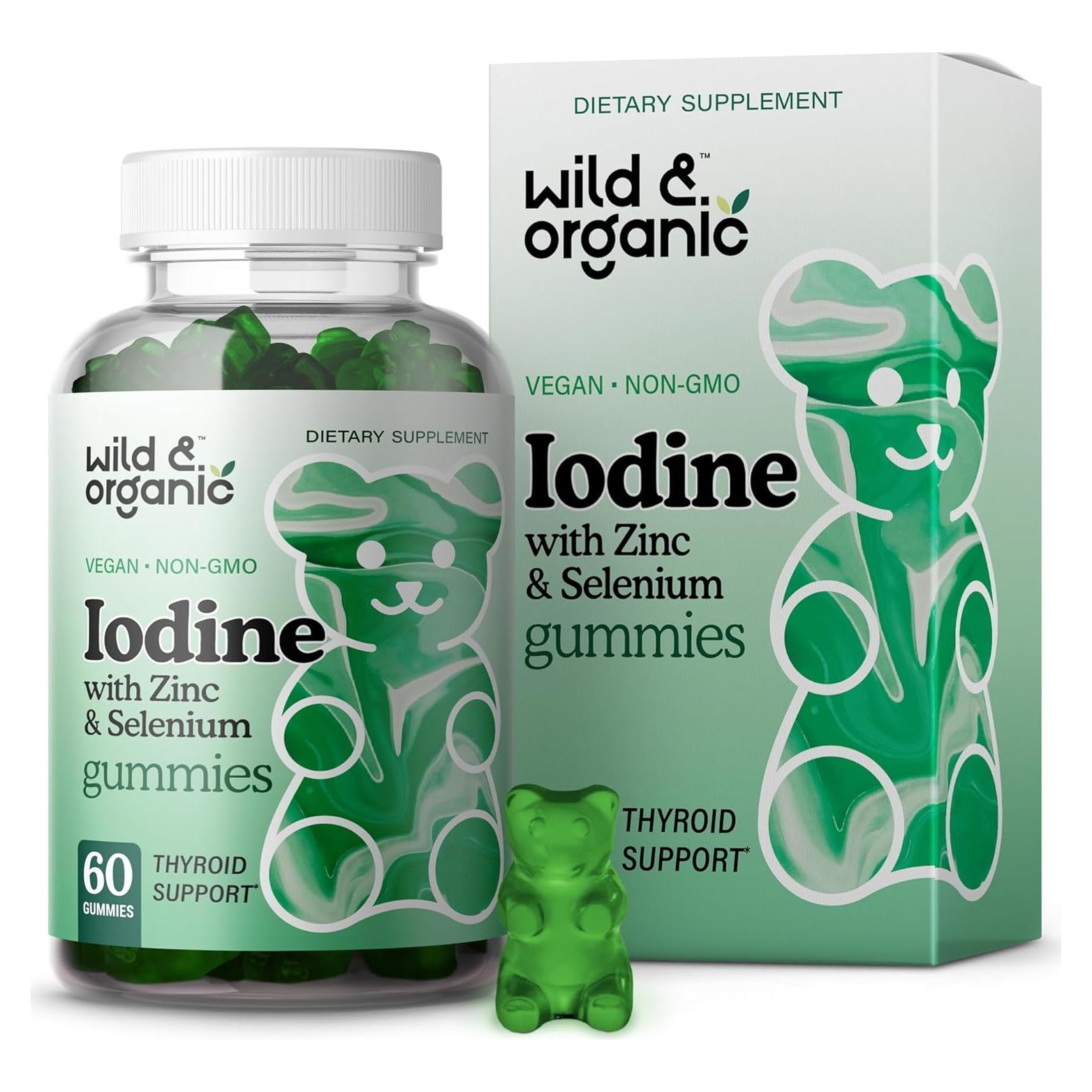 Gomitas de Yodo Silvestre y Orgánico 250 mcg - 60 Veganas