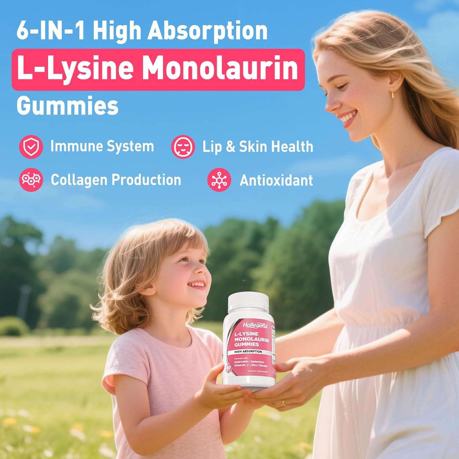 Gomitas L-Lisina Monolaurina Hendybe 1000mg 60 Ct Durazno