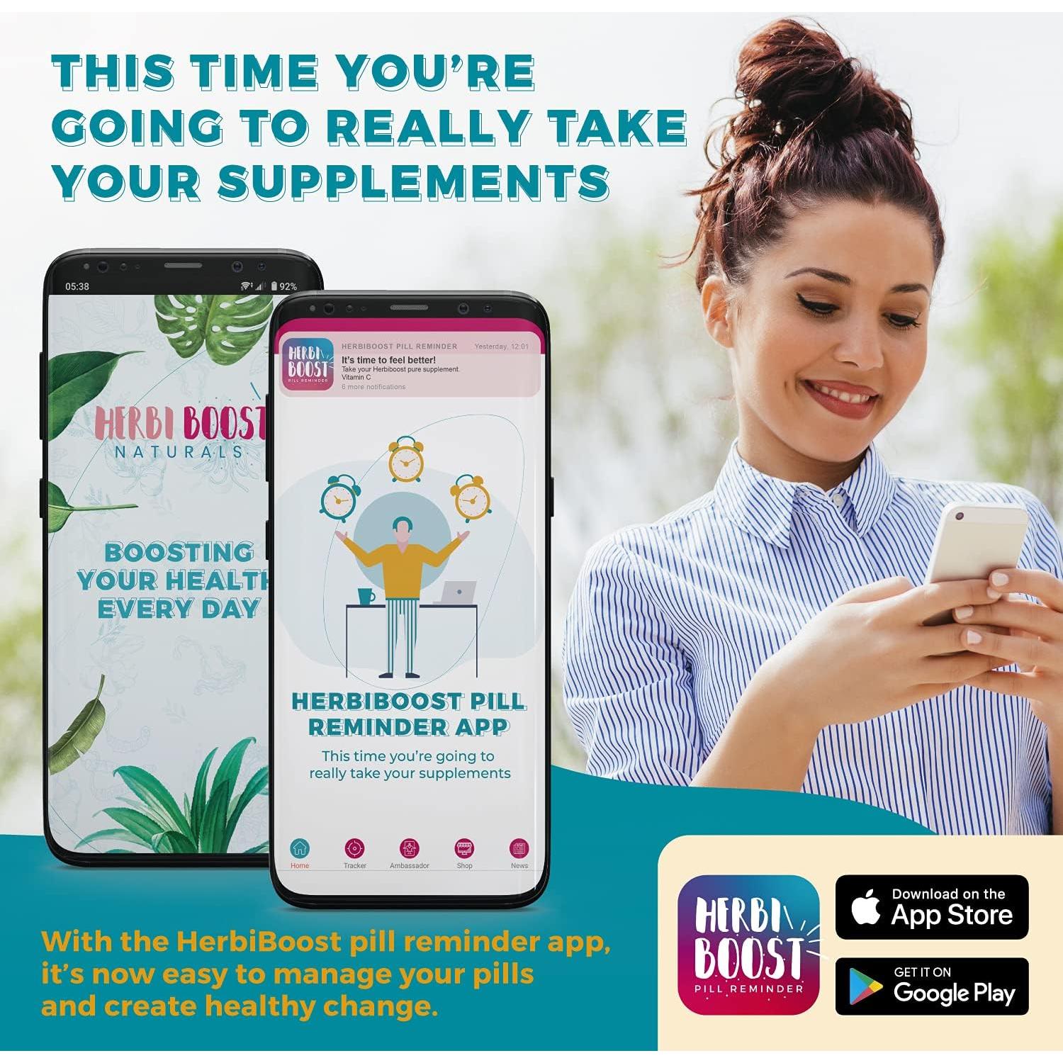 Suplemento de Soporte de Tiroides Herbiboost 1069mg Yodo