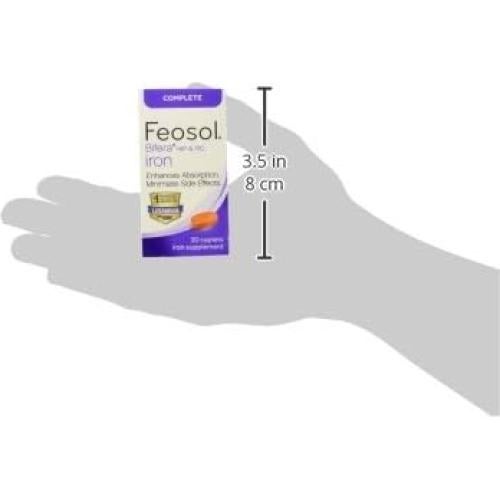 Suplemento de Hierro Bifera Feosol Completo 30 Comprimidos