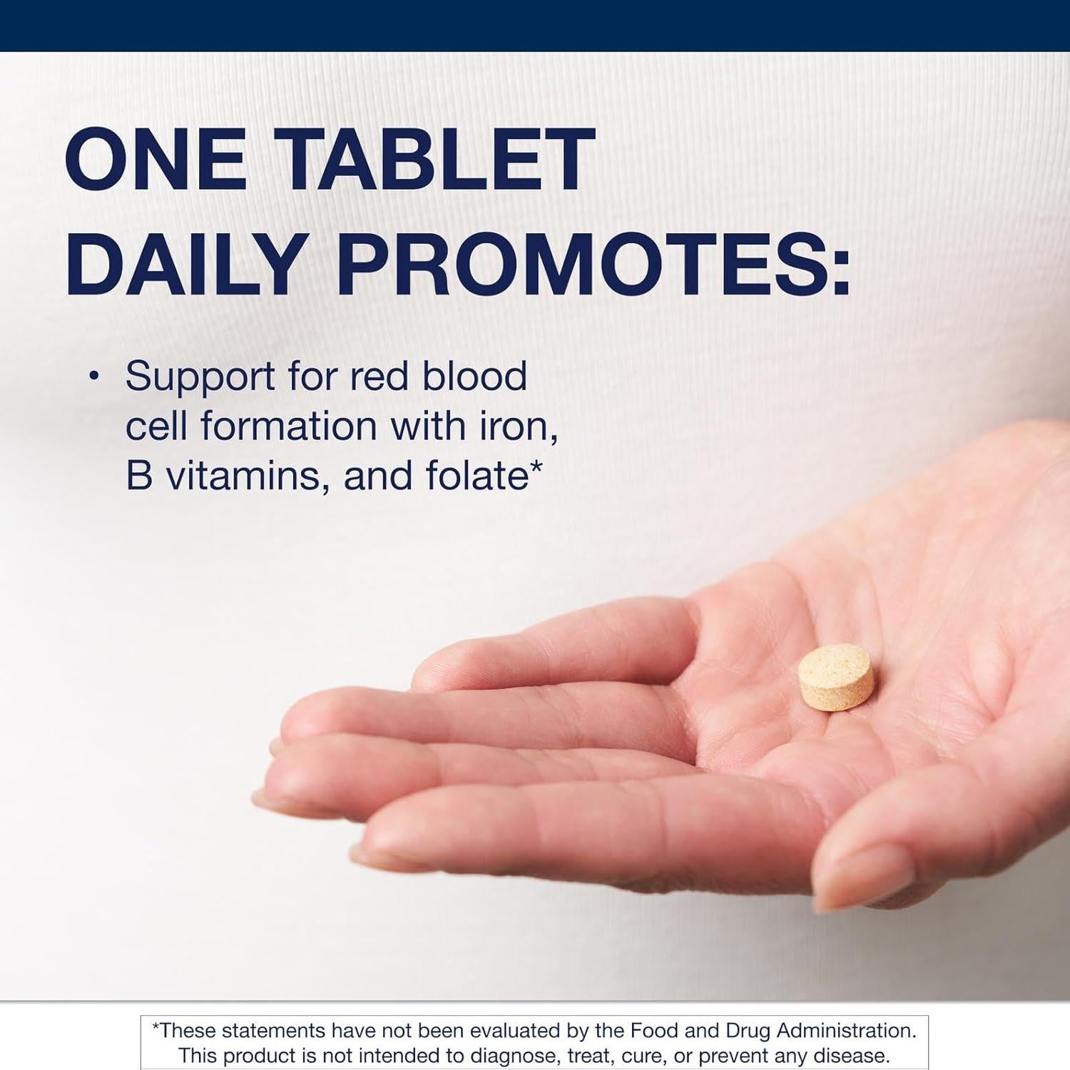 Suplemento de Hierro Metagenics Hemagenics 180 Tabletas B12 B6 Folato