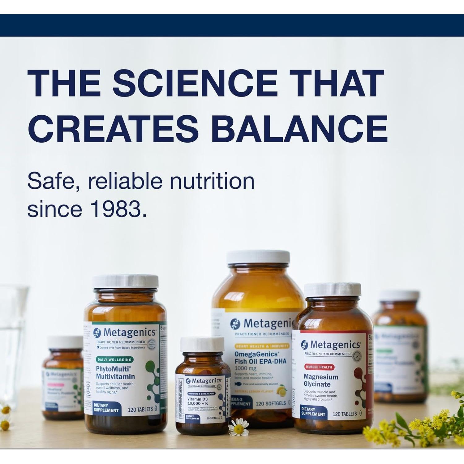 Suplemento de Hierro Metagenics Hemagenics 180 Tabletas B12 B6 Folato