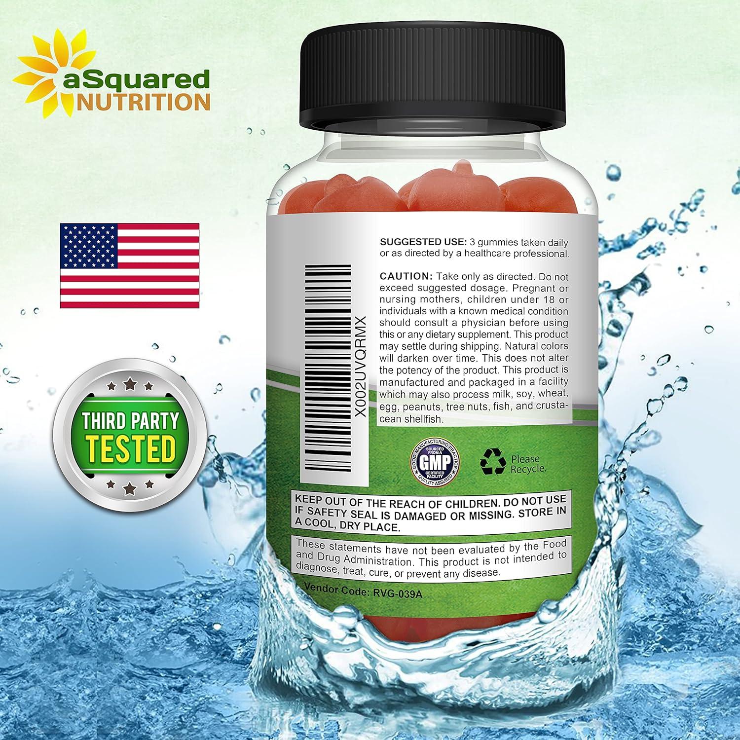 Gomitas de Vinagre de Sidra de Manzana aSquared - 1500mg - 90 Unidades