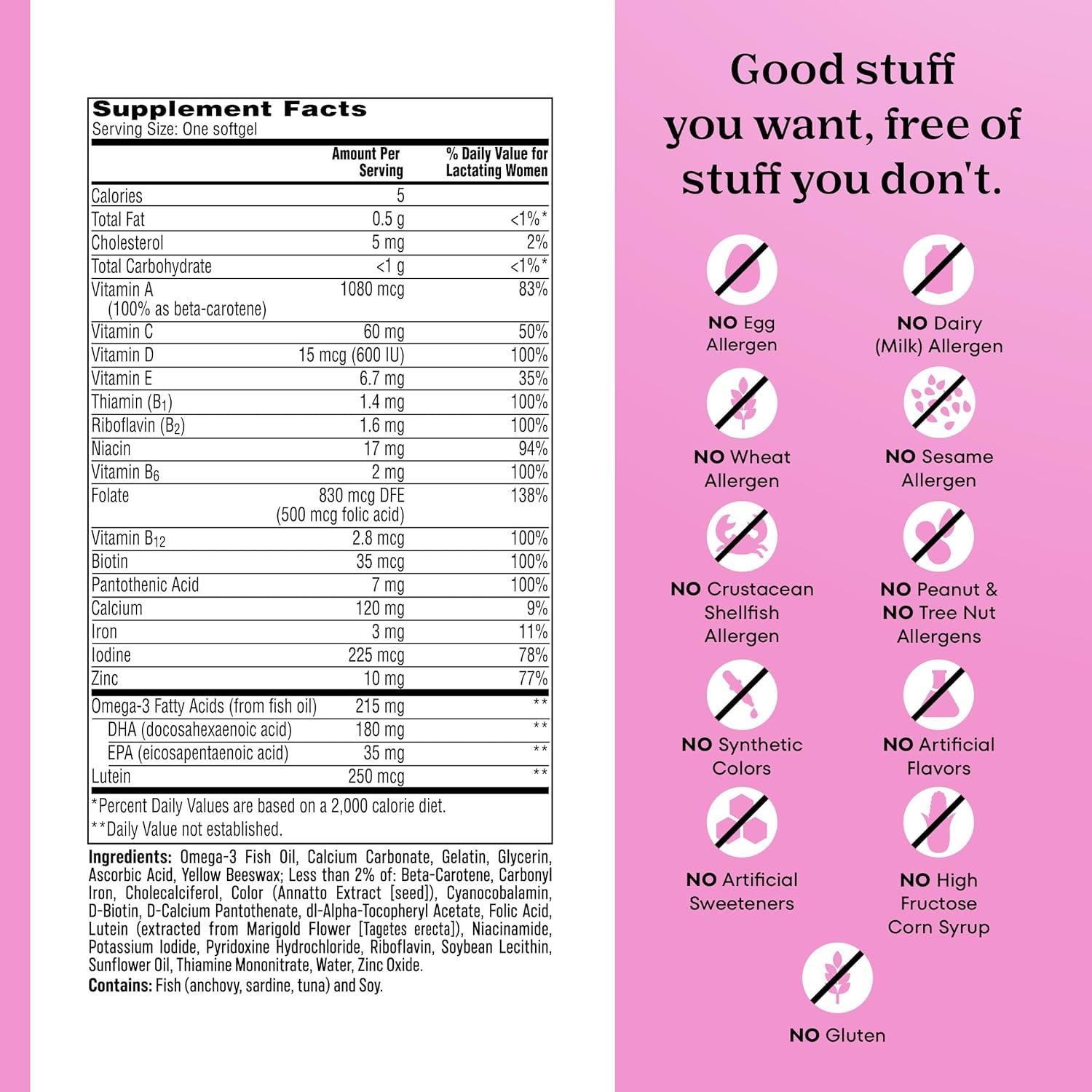 Multivitamina Postnatal One A Day Bayer 60 Cápsulas DHA