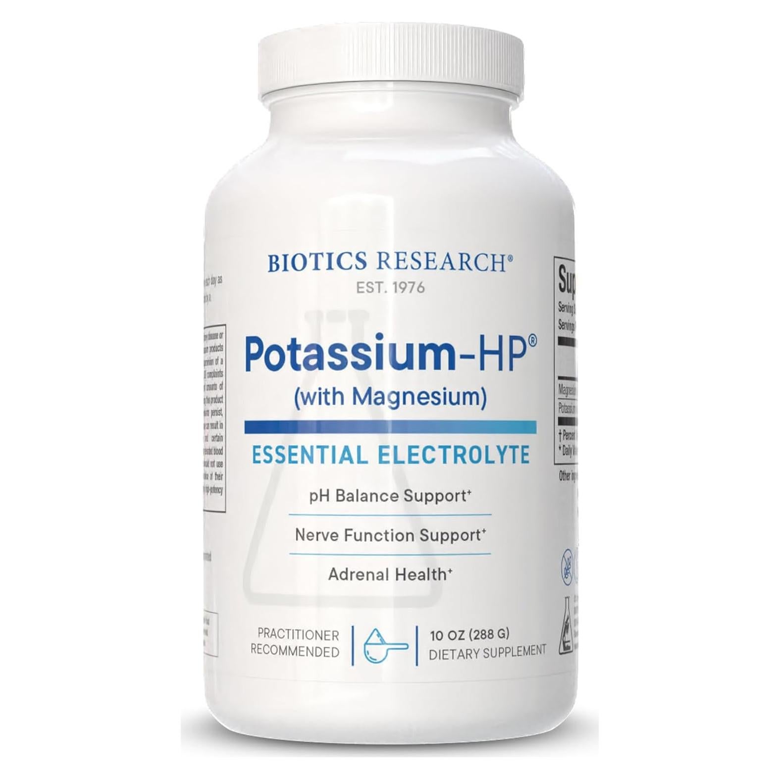 Potasio HP Biotics Research con Magnesio en Polvo 283.5g