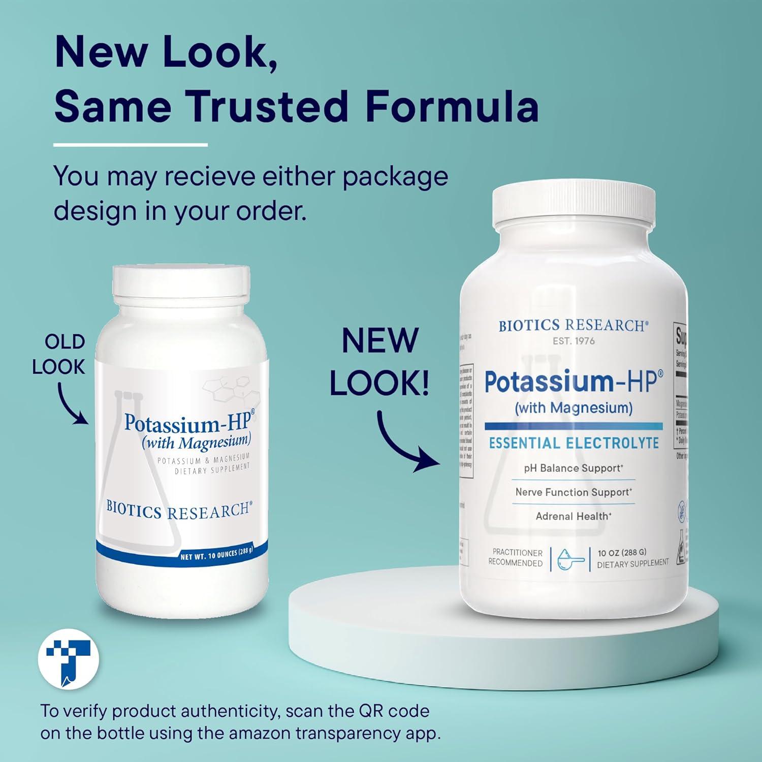 Potasio HP Biotics Research con Magnesio en Polvo 283.5g