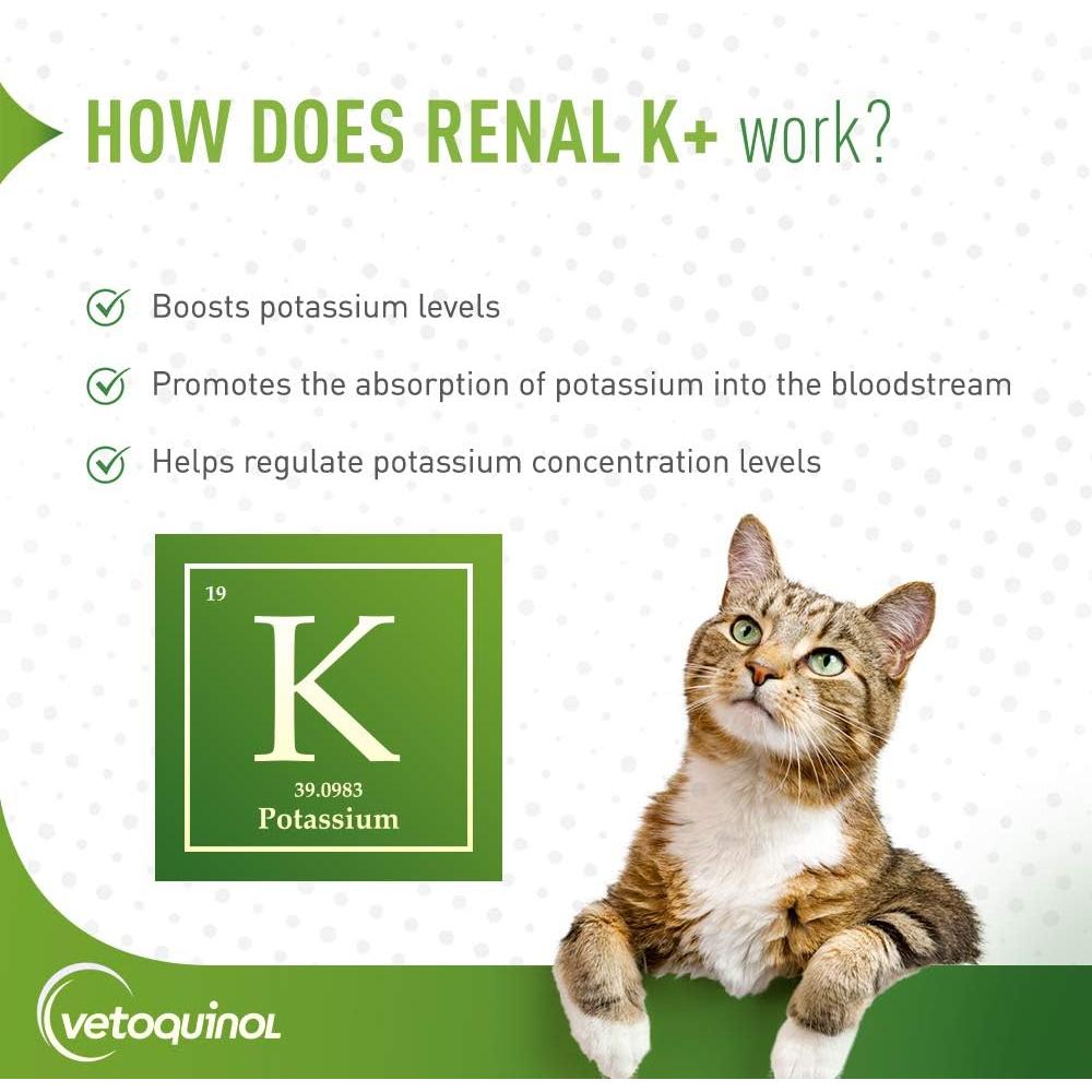 Suplemento de Potasio Vetoquinol Renal K+ Gel 142g para Mascotas