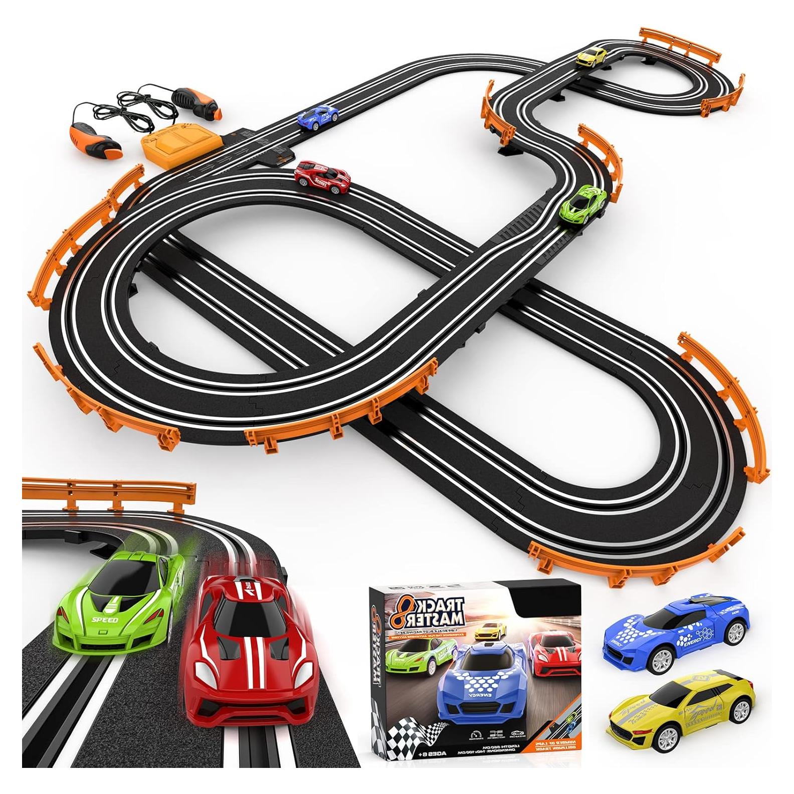 Pista de Carreras Wupuaait con 4 Coches de Slot 5.61m