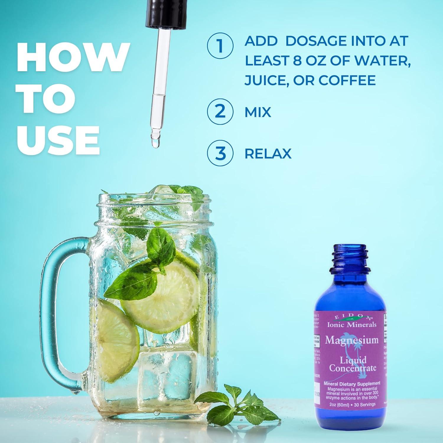 Suplemento Líquido de Magnesio Eidon 59 ml - Sin Aditivos