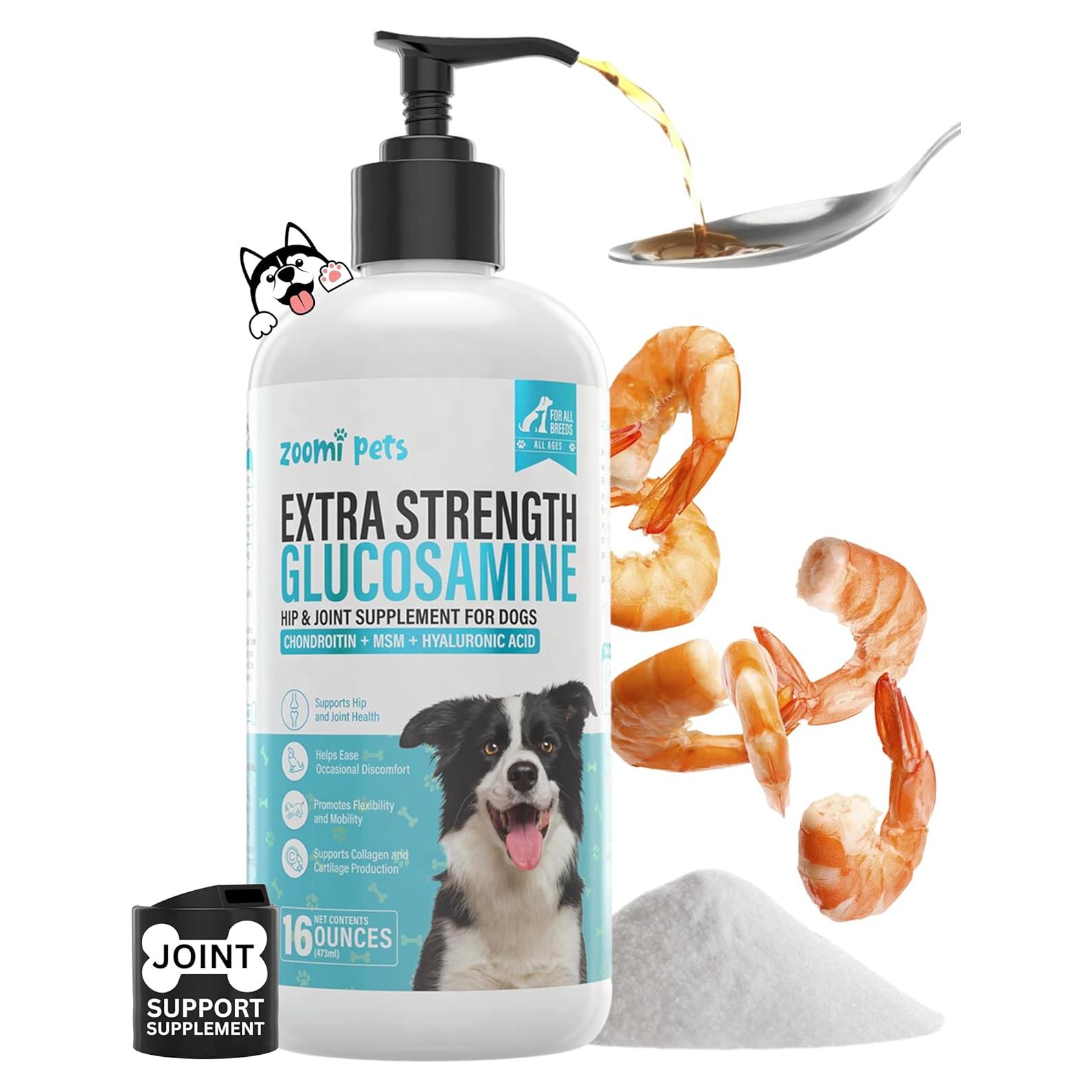 Glucosamina Líquida para Perros Zoomi Pets 473ml - Suplemento Articular