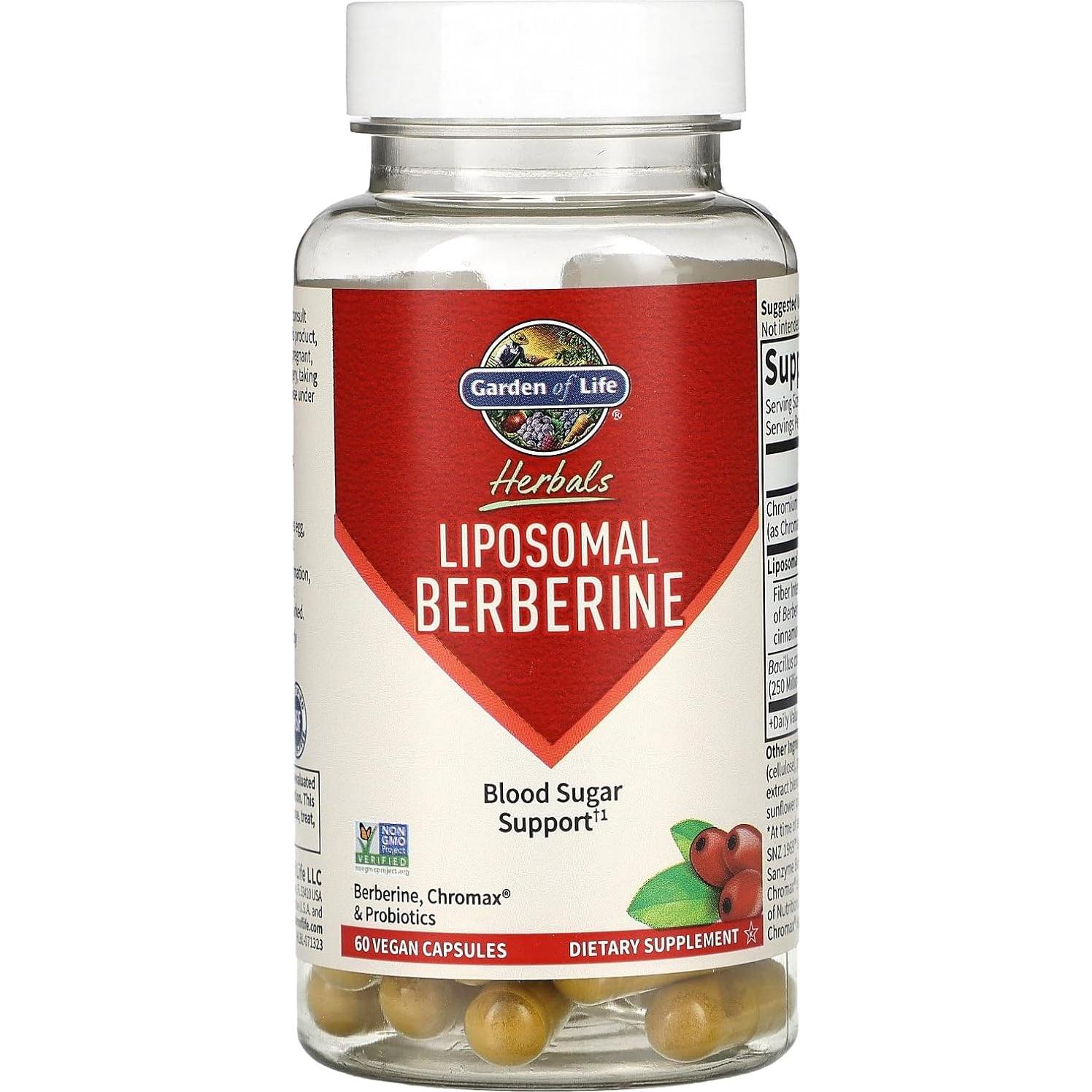 Suplemento Berberina Liposomal Jardín de la Vida 30 Porciones