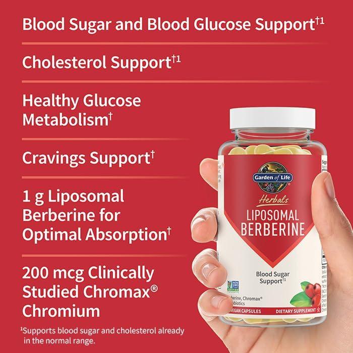 Suplemento Berberina Liposomal Jardín de la Vida 30 Porciones