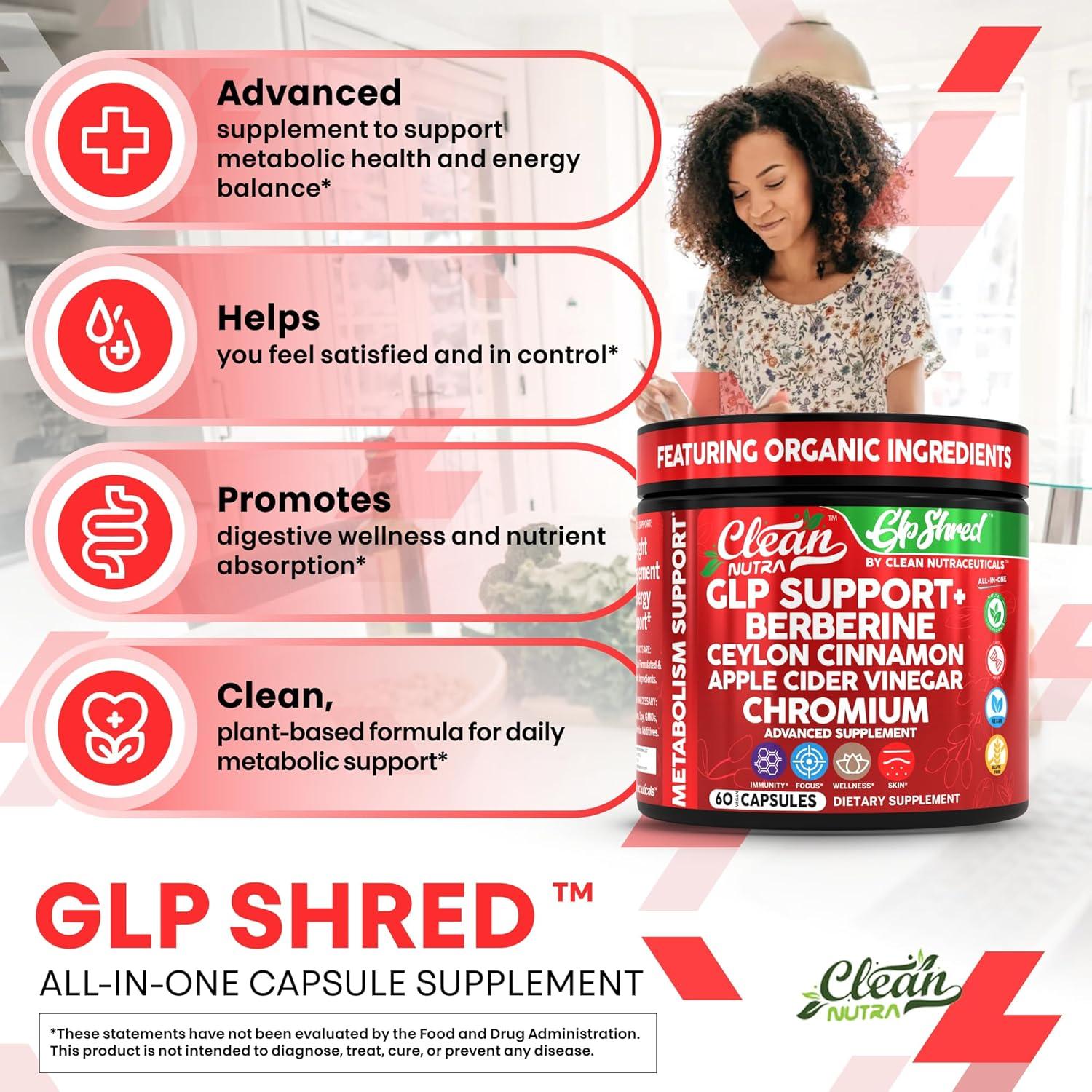 Suplemento Metabólico Clean Nutra Berberina 1500mg 60 Cápsulas