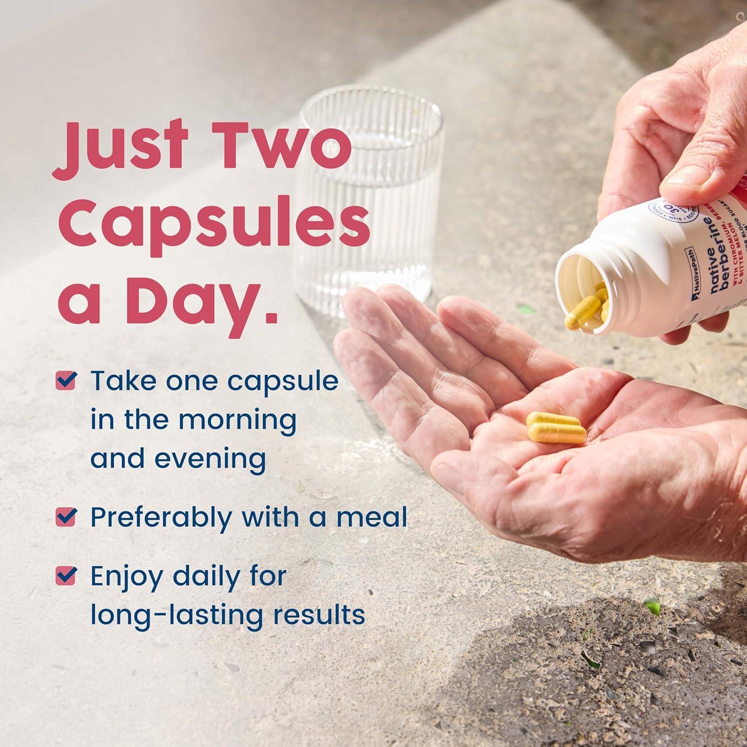 Complejo de Berberina HCl 3-en-1 NativePath 500mg 60 Cápsulas