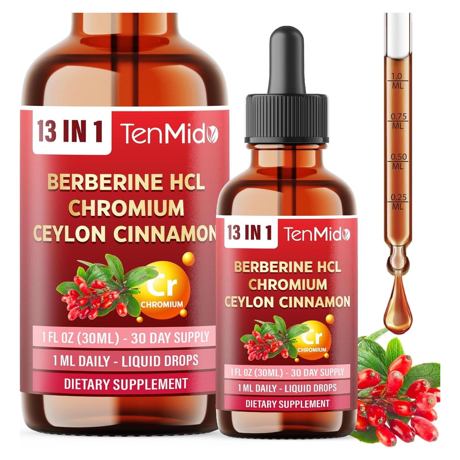 Gotas Líquidas de Berberina 13en1 Tenmido 30ml - Salud Total