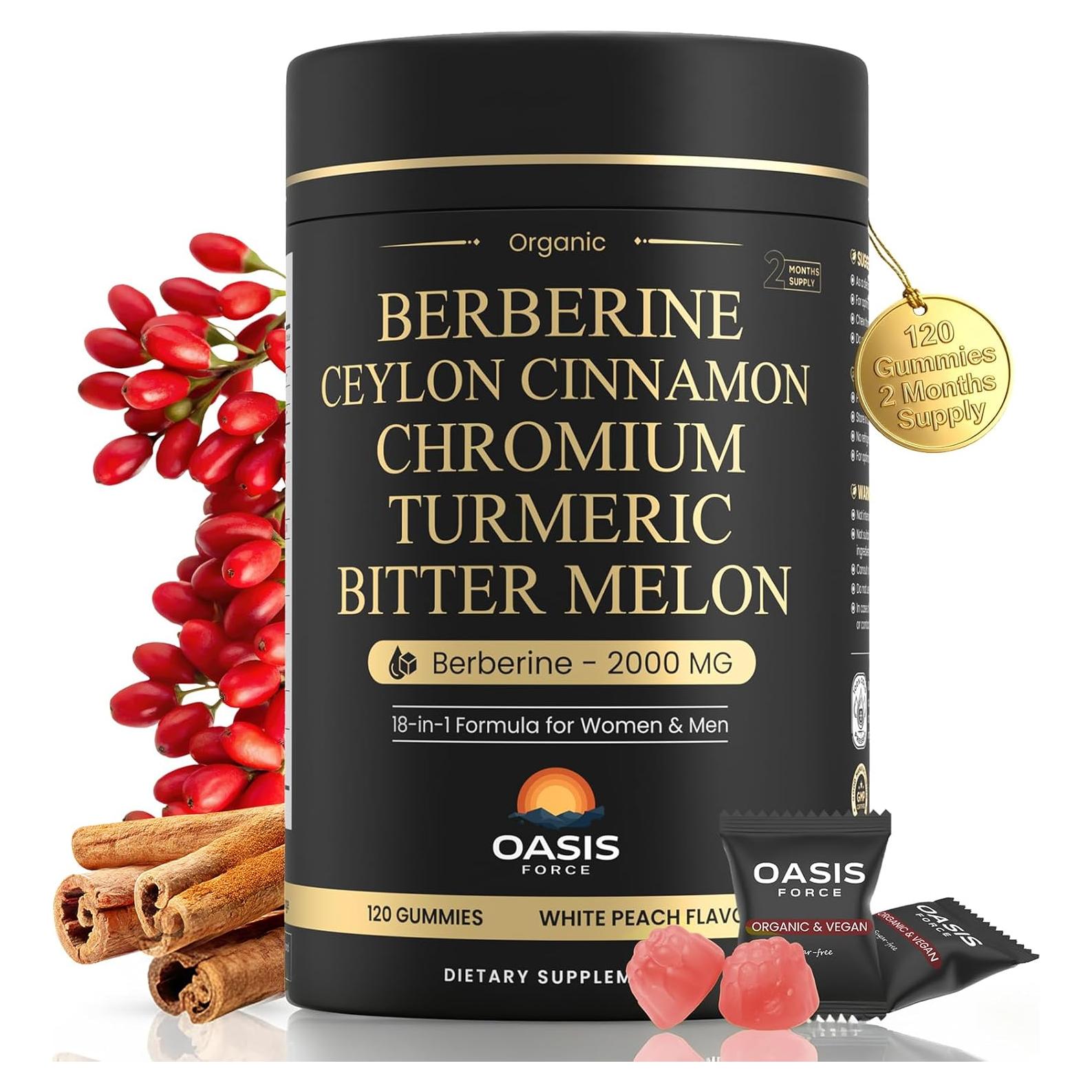 Gominolas de Berberina 2000mg OASIS FORCE - Veganas, Sin Azúcar