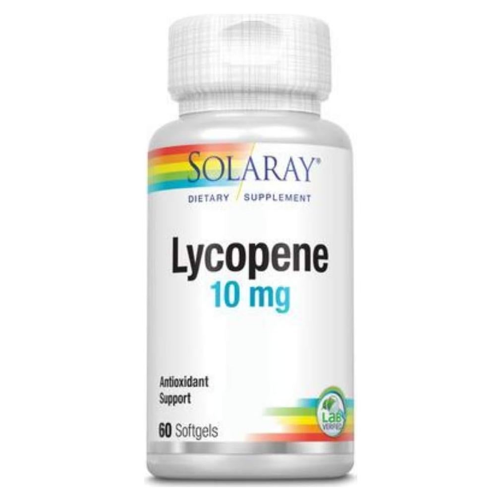 Suplemento de Licopeno Solaray 10mg 60 Softgels