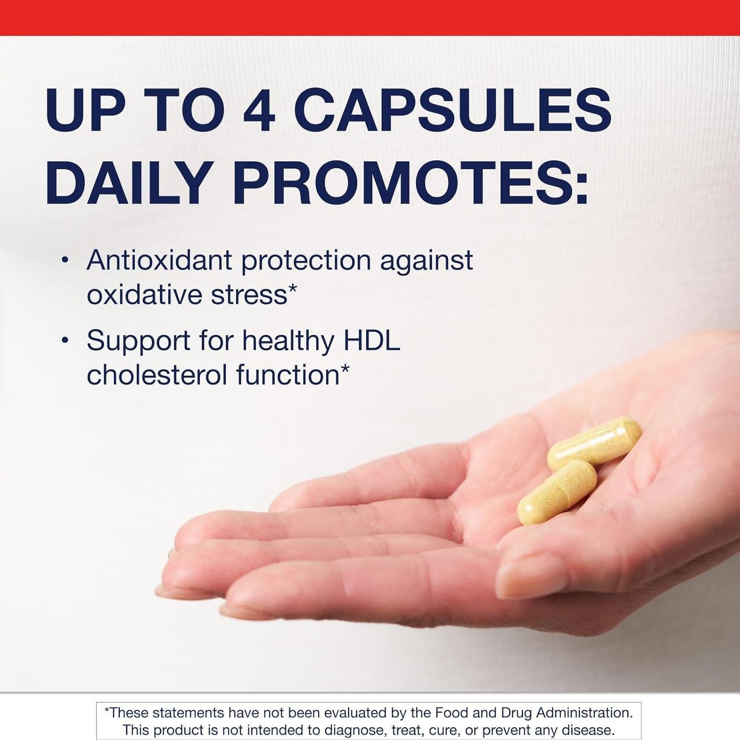 Suplemento CardioLux HDL Metagenics - 120 Cápsulas Antioxidantes