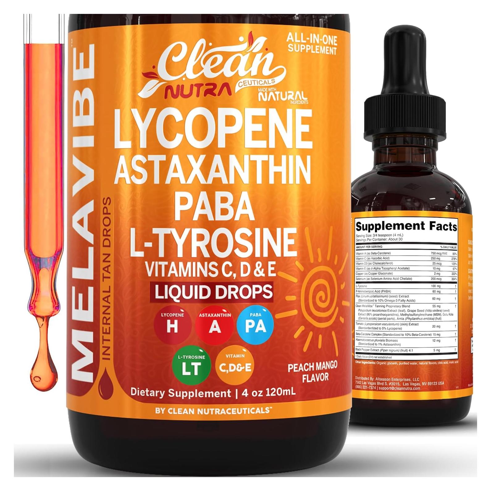 Gotas de Bronceado Interno MelaVibe con Astaxantina 30ml