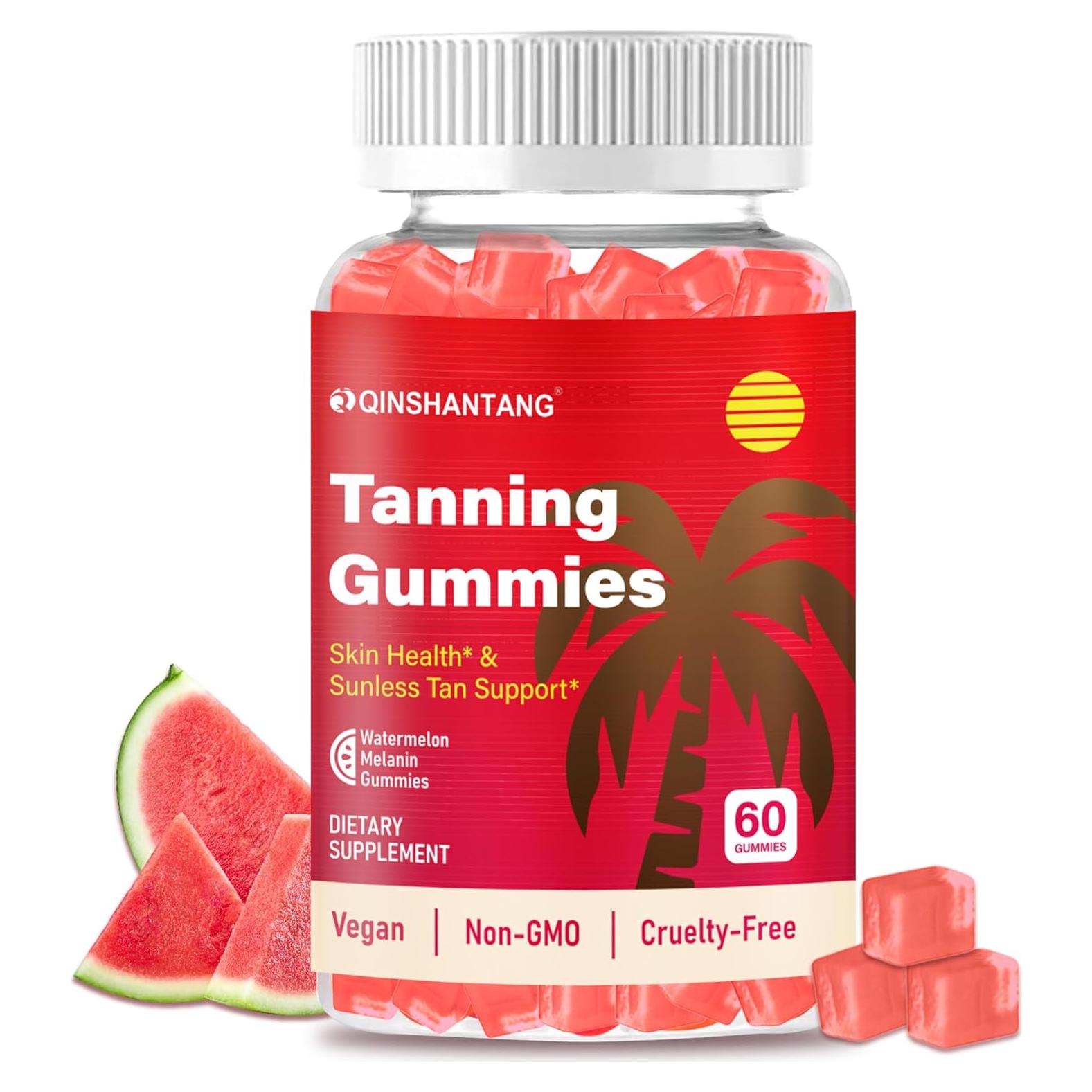 Gomitas Bronceadoras QIN SHAN TANG 60 Unidades Sin Azúcar