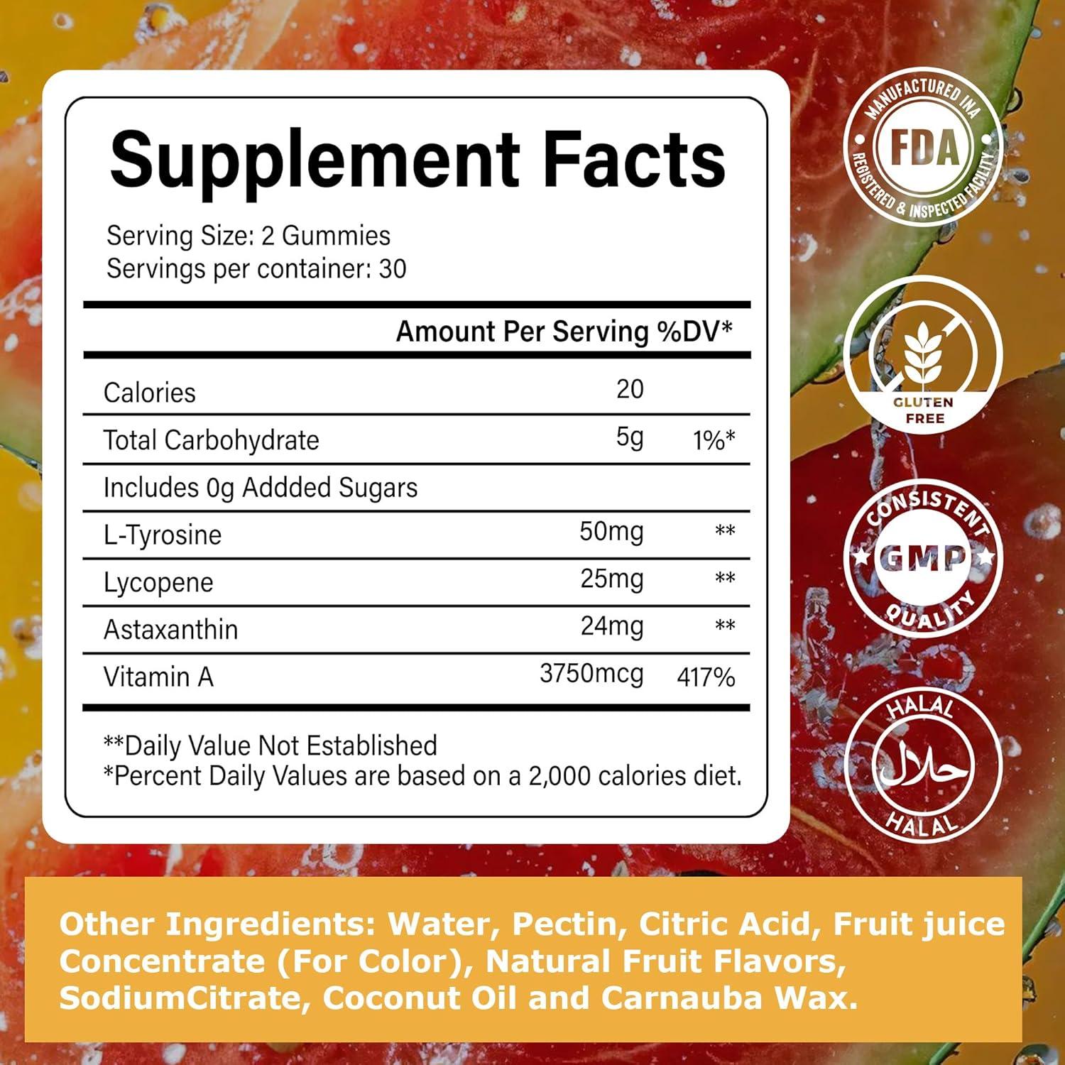 Gomitas Bronceadoras QIN SHAN TANG 60 Unidades Sin Azúcar