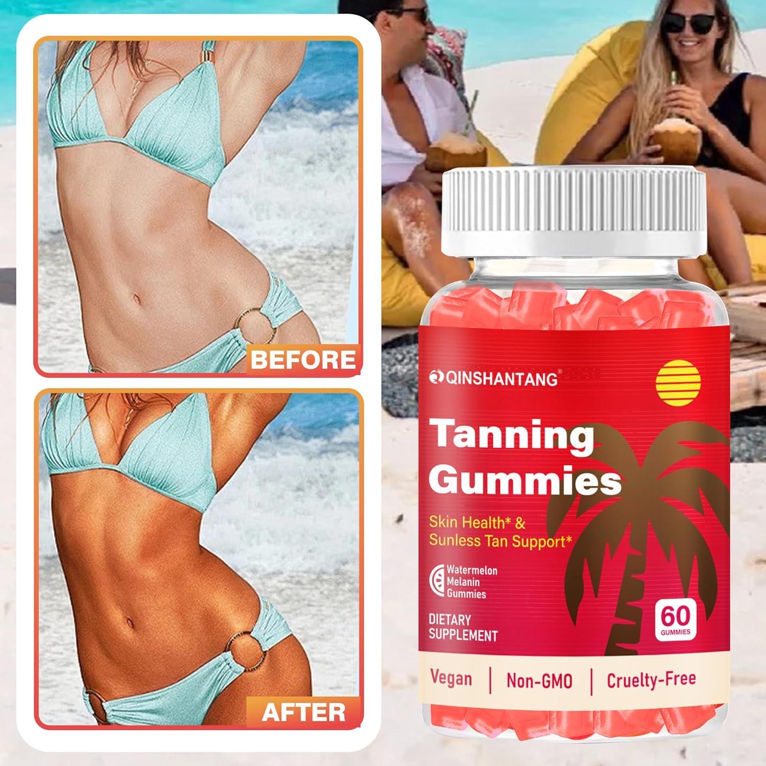 Gomitas Bronceadoras QIN SHAN TANG 60 Unidades Sin Azúcar