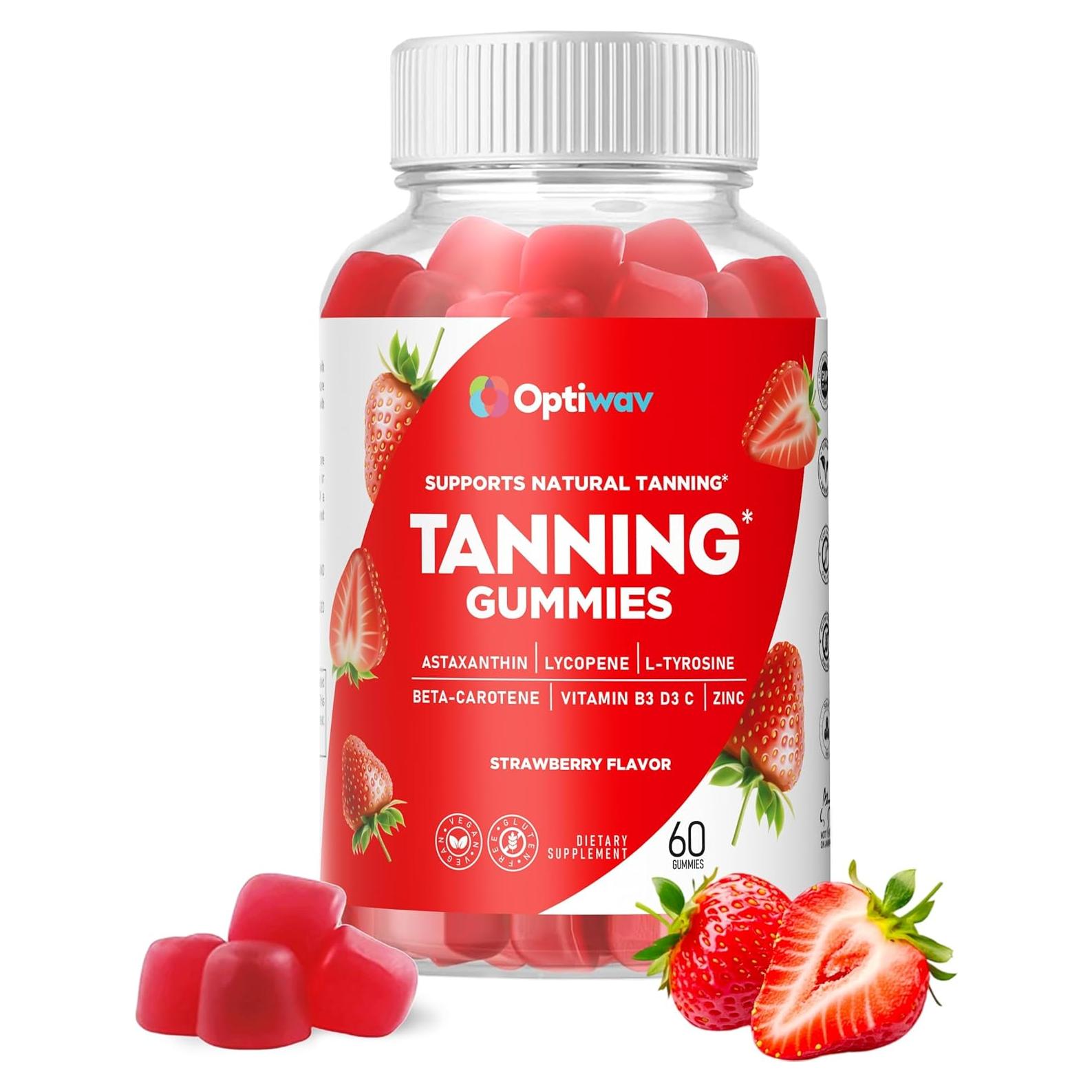 Gomitas Bronceadoras OptiWav 60 Unidades - Veganas Sin Azúcar