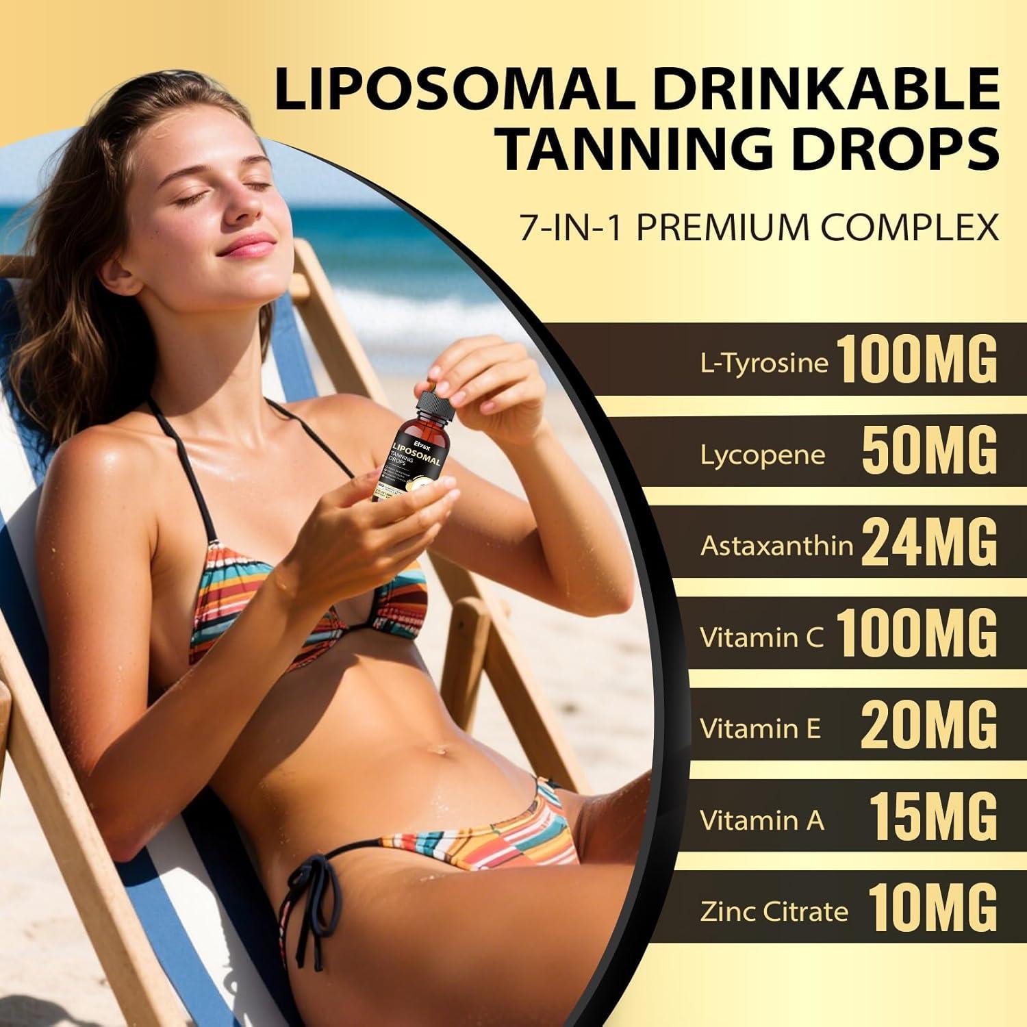 Gotas de bronceado Elysx 24mg astaxantina y licopeno 60ml