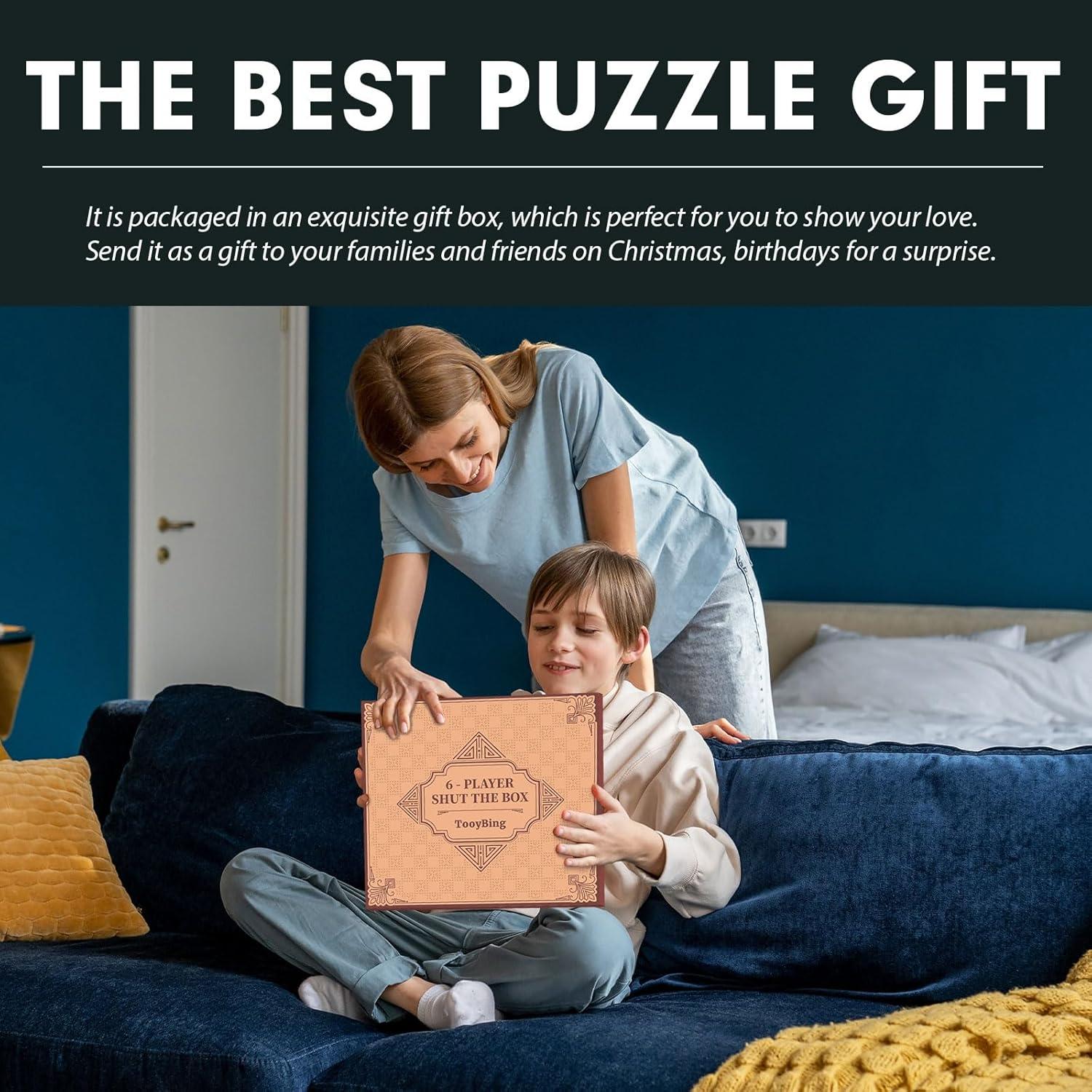 Juego de Mesa Shut The Box TooyBing para 6 Jugadores