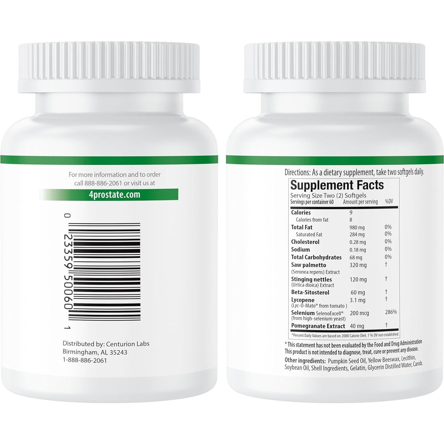 Suplemento Prostático Natrxa Centurion 120 Cápsulas Blandas